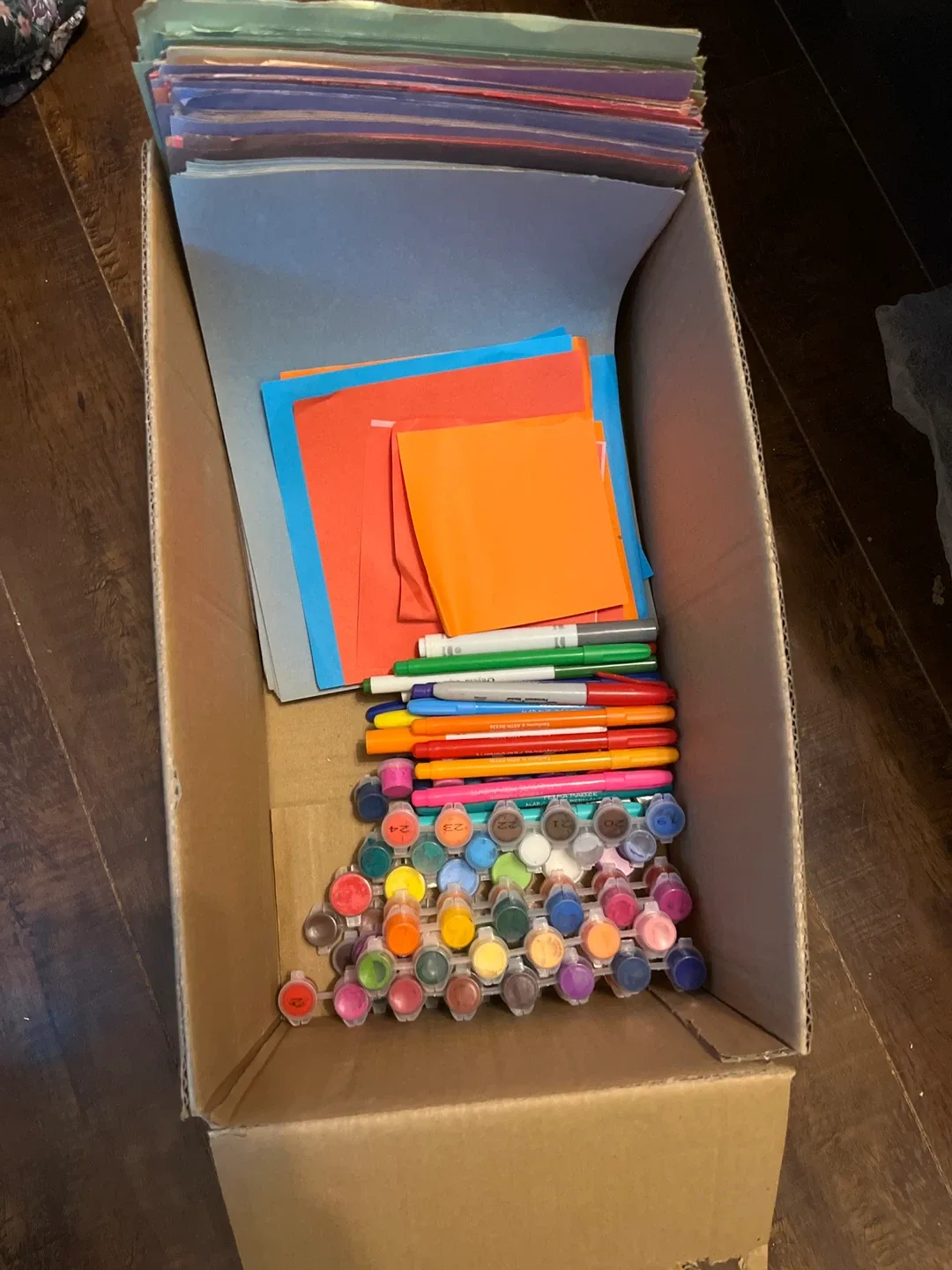 Craft Supplies: Paper, Markers, Paints