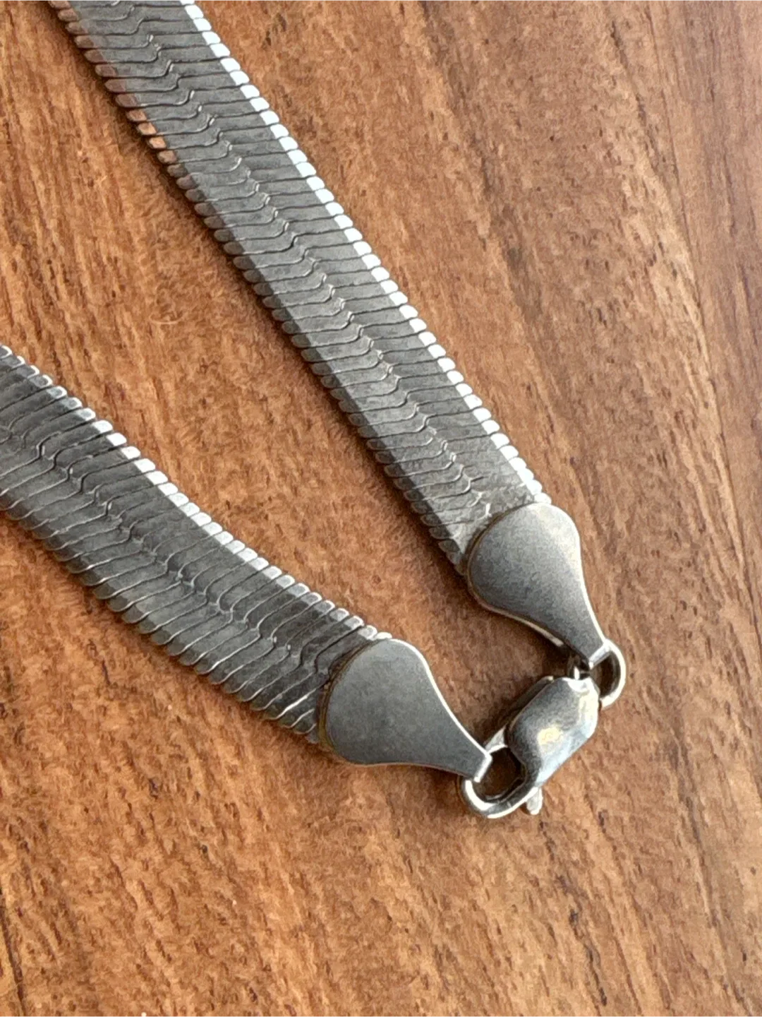 Herringbone Silver Necklace image indicator(3)