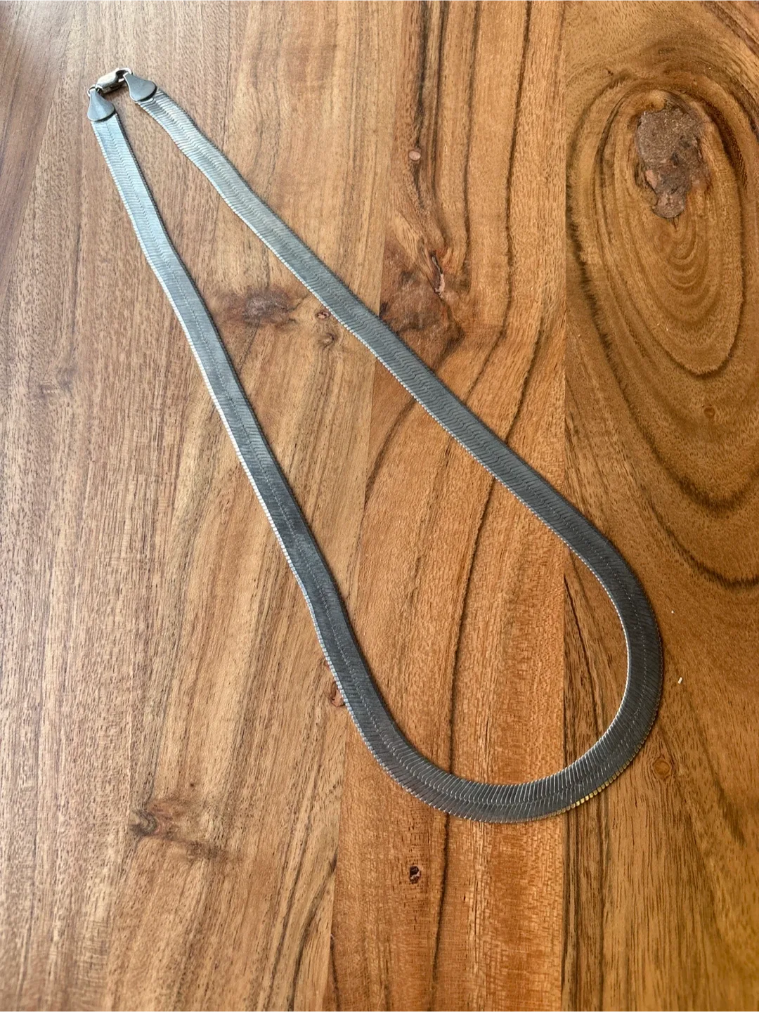 Herringbone Silver Necklace image indicator(2)