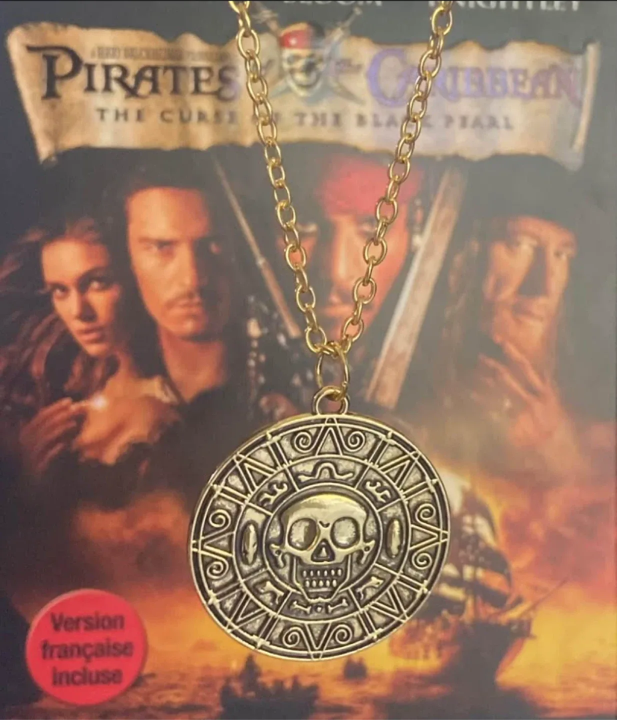 NEW: Pirates of the Caribbean Aztec Gold Necklace image indicator(6)