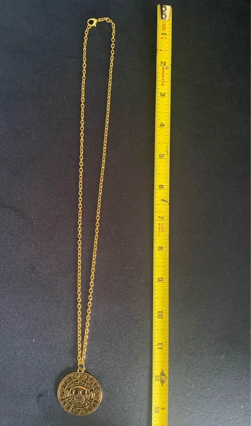 NEW: Pirates of the Caribbean Aztec Gold Necklace image indicator(9)