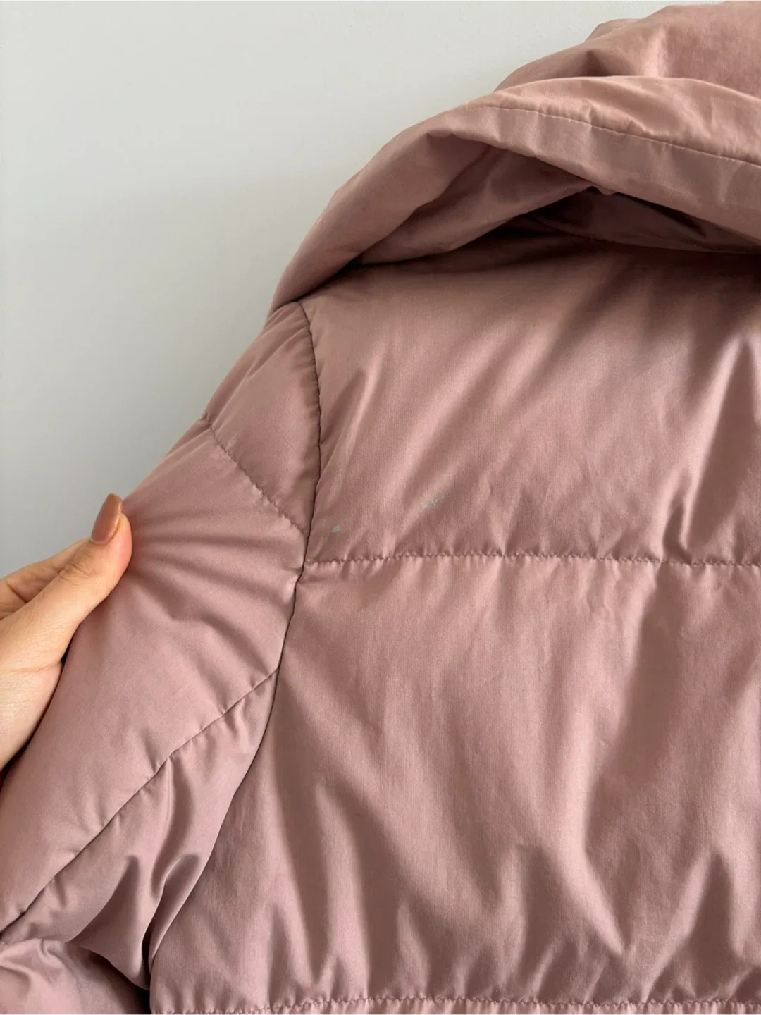 Aritzia Wilfred Free | Dusty Pink Belted Puffer Coat - XS image indicator(3)