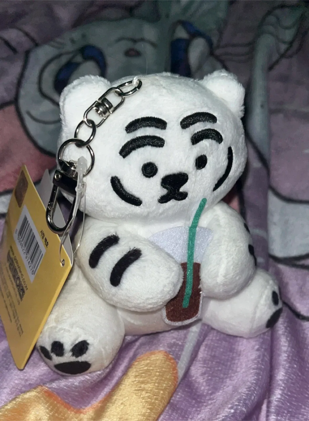 Muzik Tiger Plushie Keychain - New! image indicator(3)