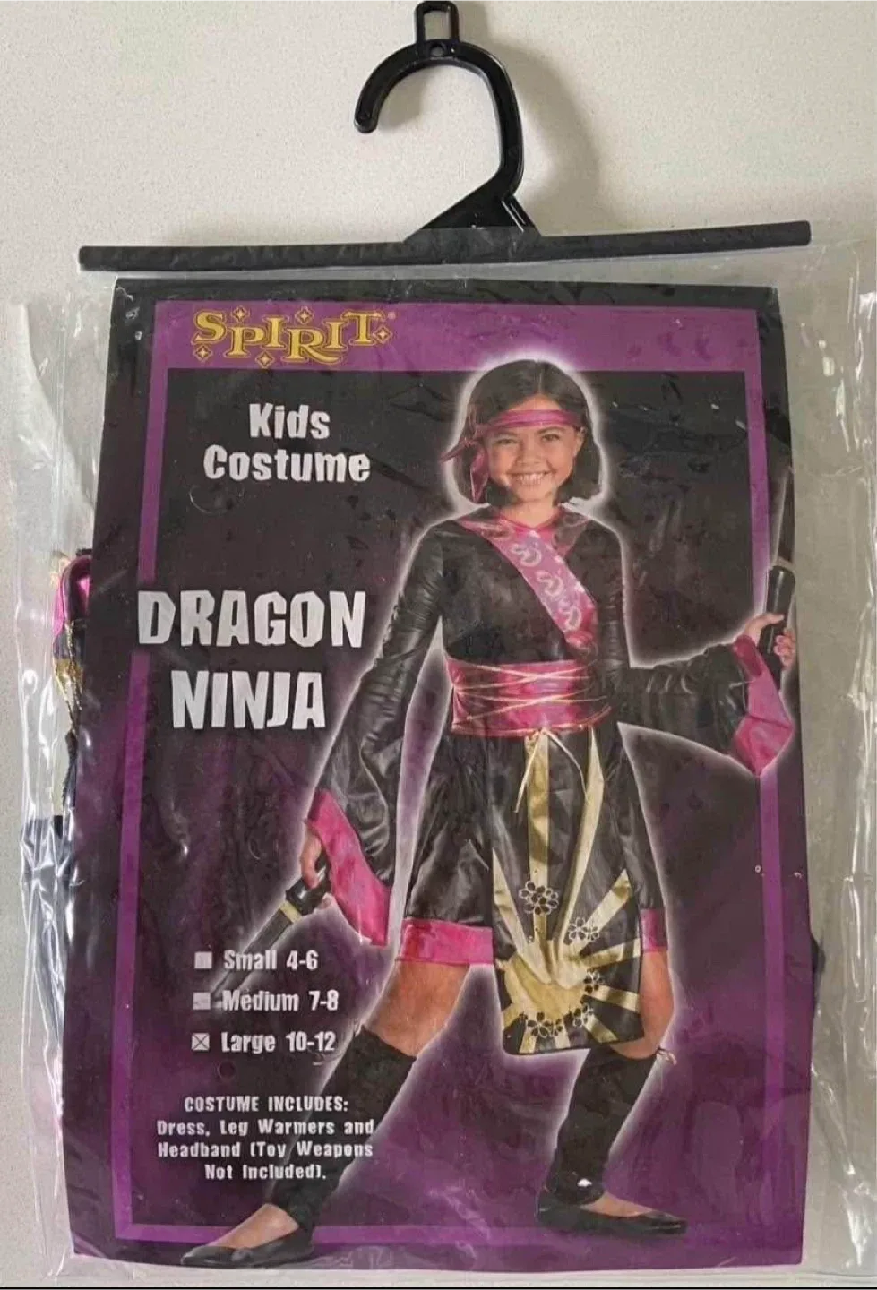 Spirit Kids Dragon Ninja Costume - Size Large (10-12) image indicator(8)