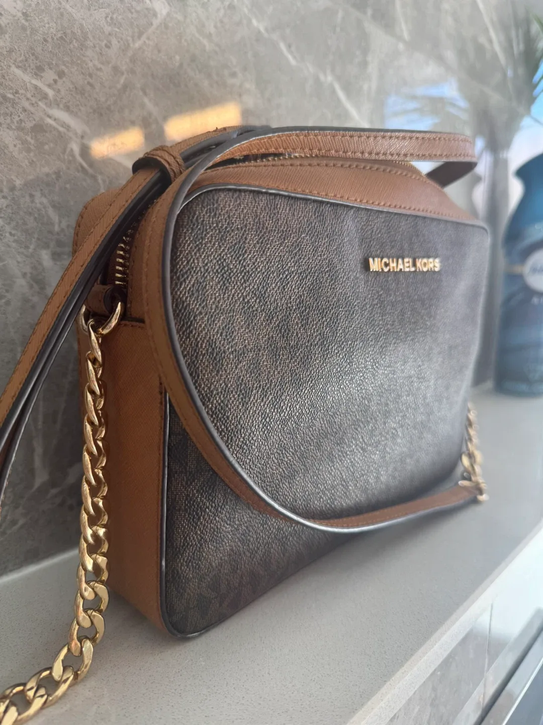 Michael Kors Brown Crossbody Bag image indicator(3)
