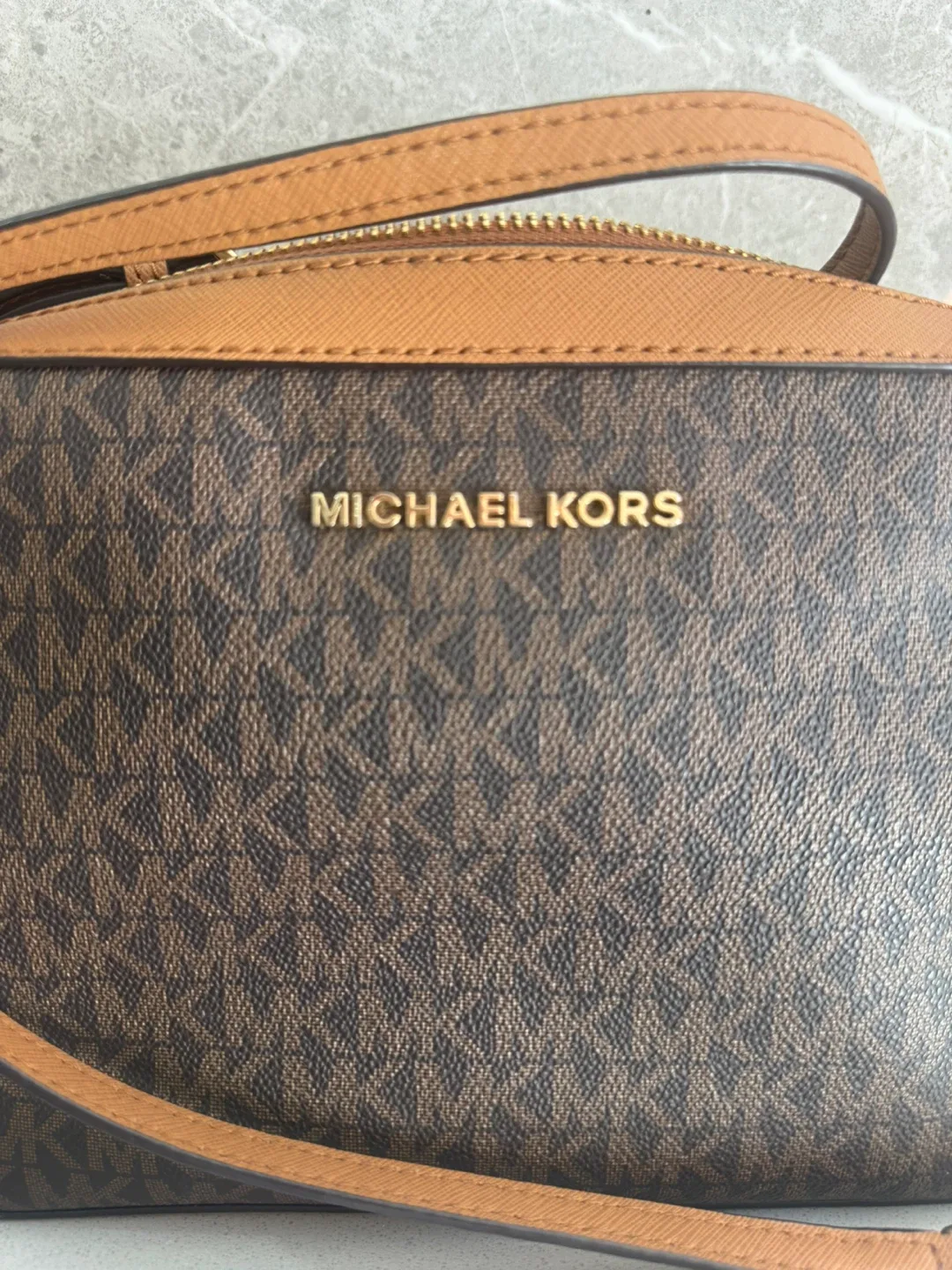 Michael Kors Brown Crossbody Bag image indicator(4)