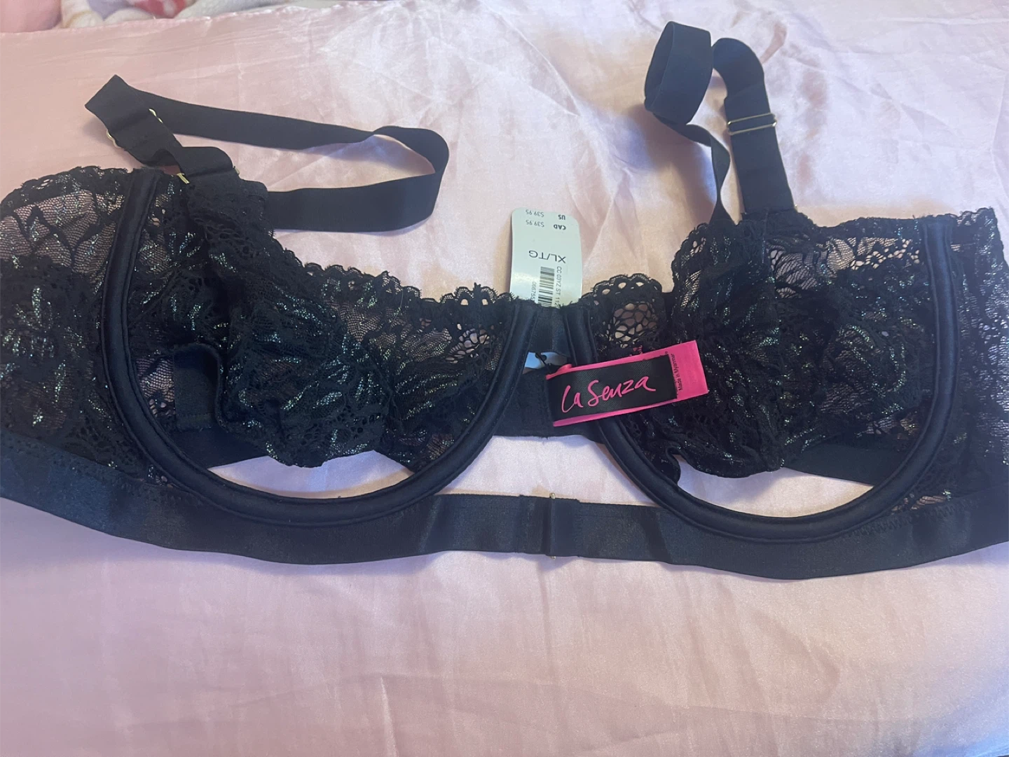 La Senza Black Lace Set- Size XL/L - photo 2