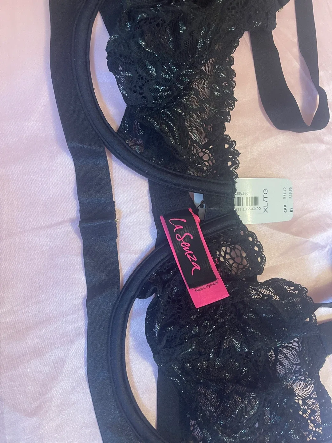 La Senza Black Lace Set- Size XL/L