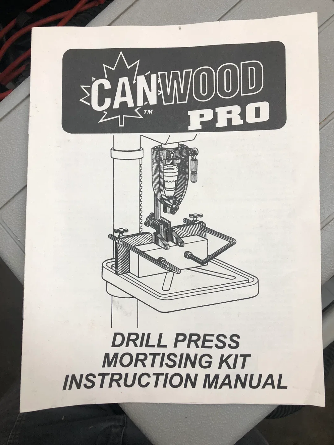 Drill Press Mortising Kit w manual -excellent condition image indicator(4)