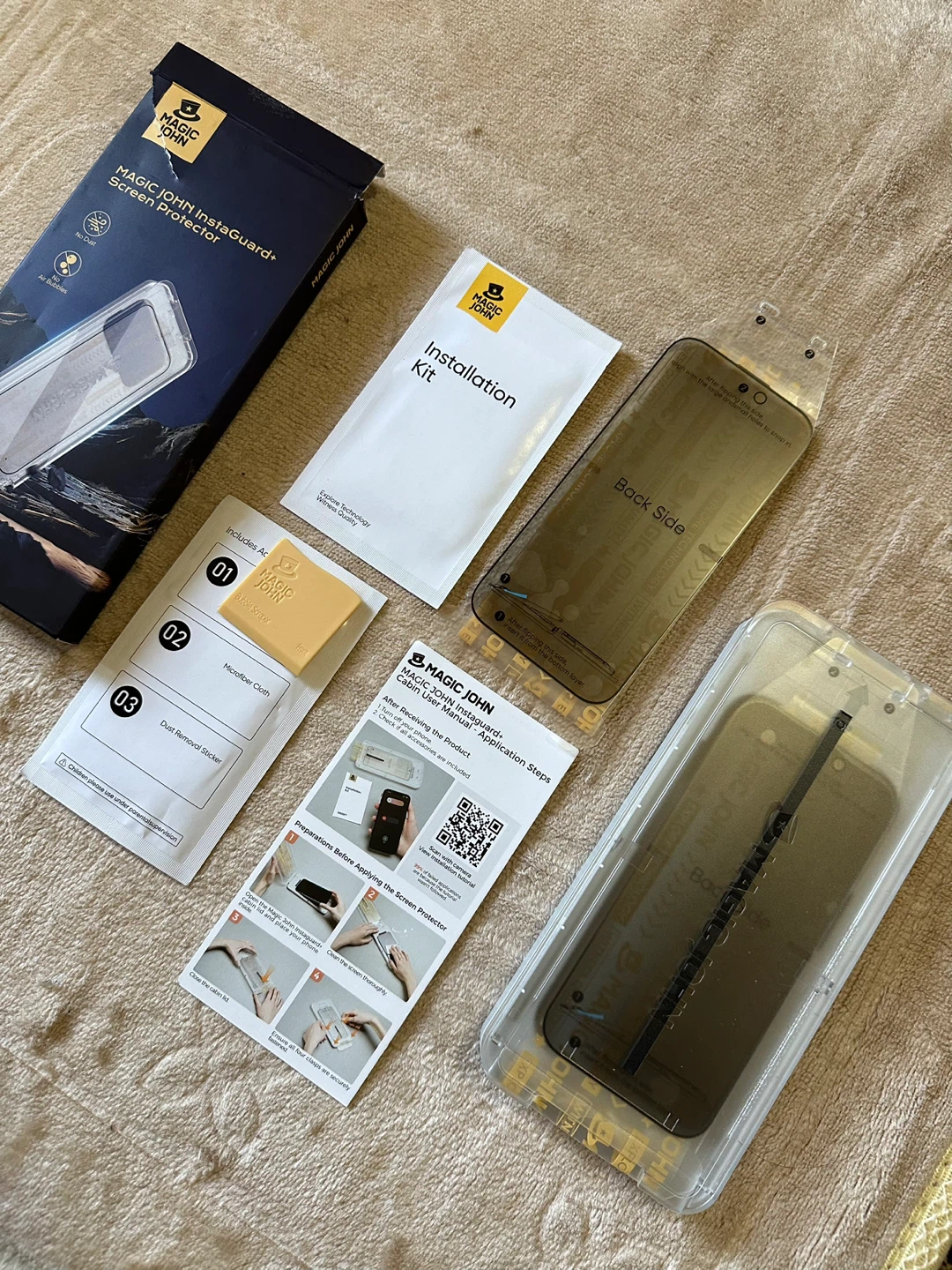 MAGIC JOHN iPhone 16 Pro Privacy Screen Protector 2 pack NEW - photo 5