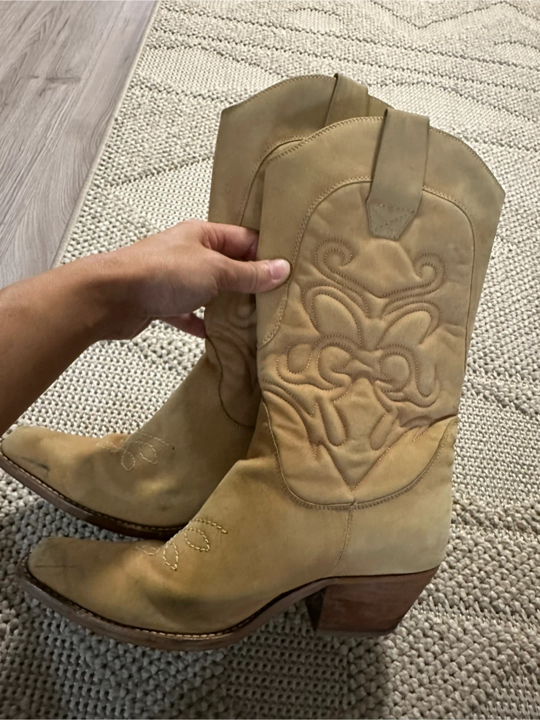 Tan Woman’s Cowboy Boots, Size 7.5 - photo 3