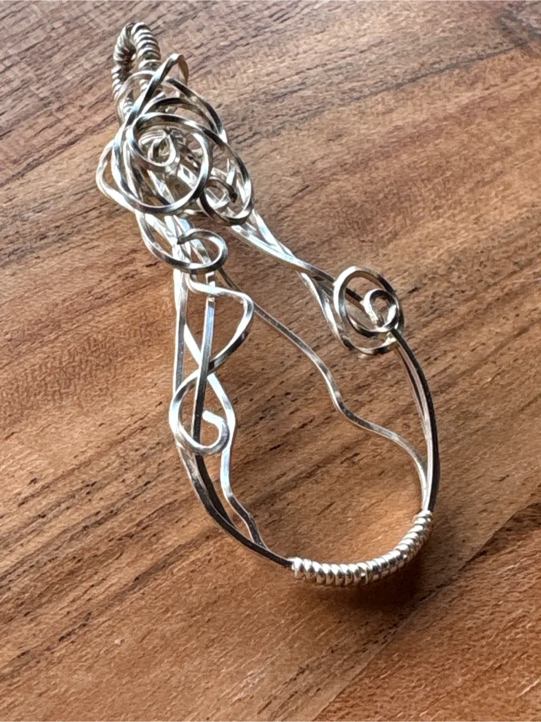 Handmade Silver Wire Wrapped Pendant image indicator(2)