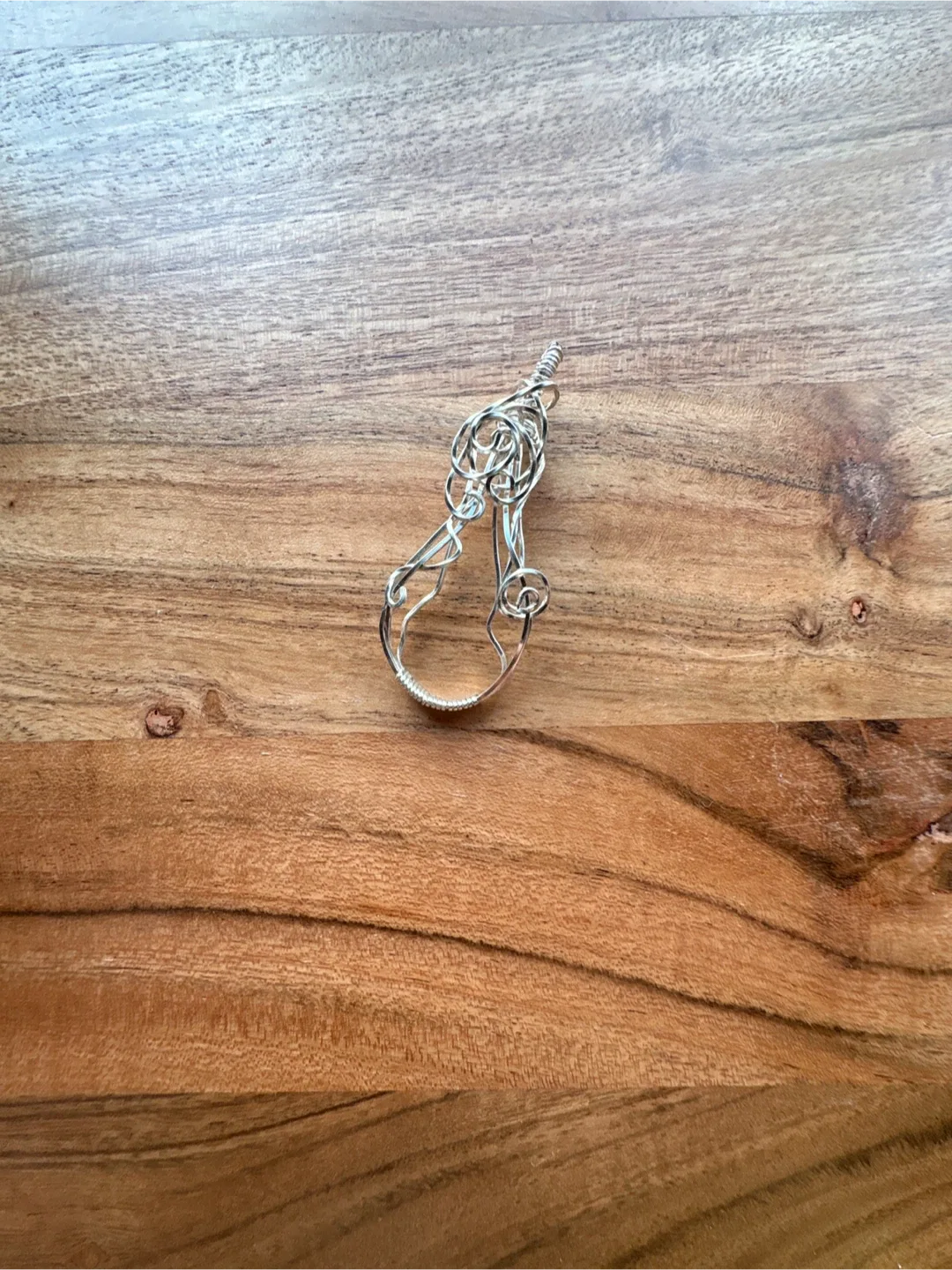 Handmade Silver Wire Wrapped Pendant thumbnail