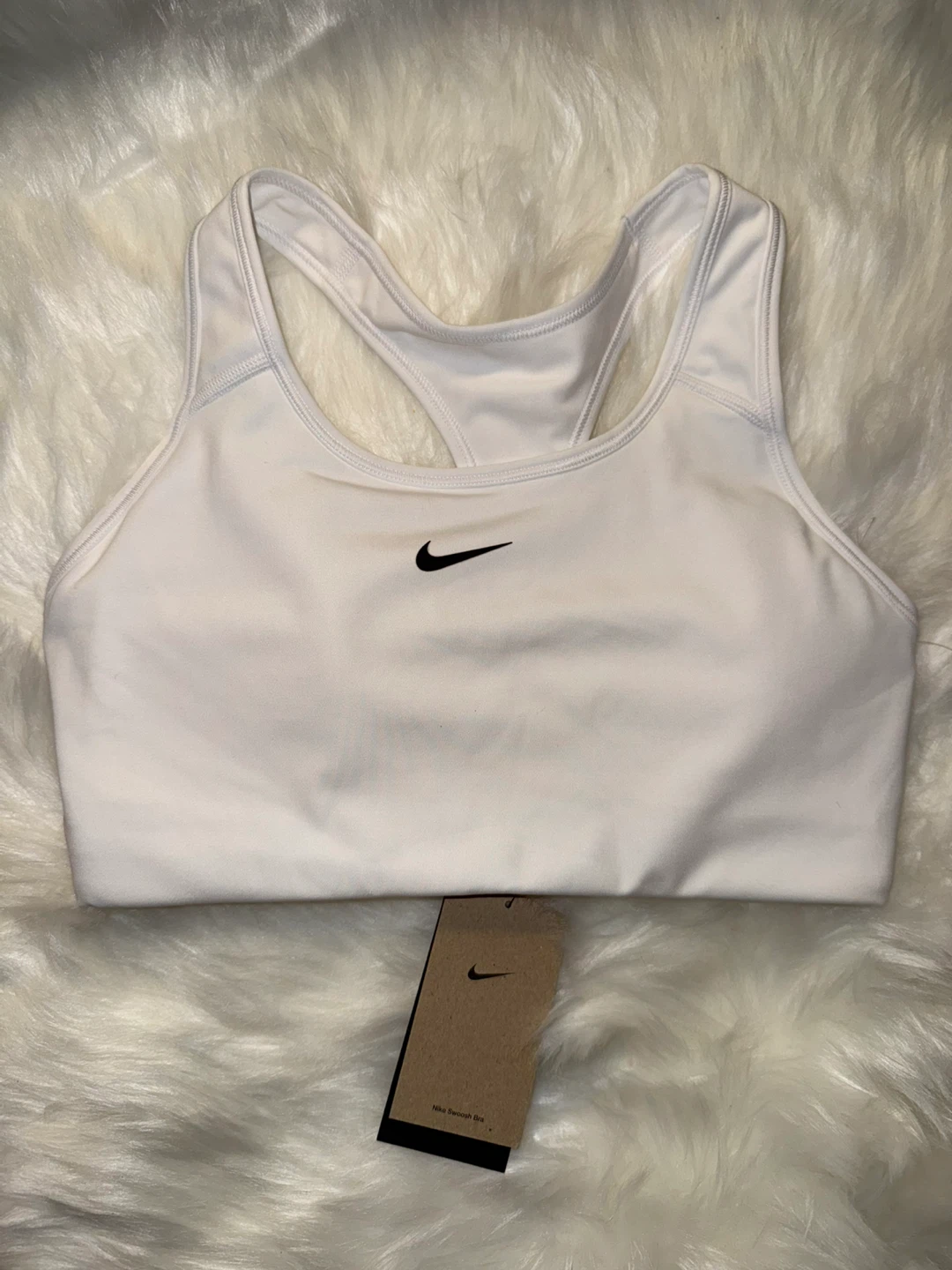 New Nike Dri-FIT Indy Light-Support Sports Bra - White, Size M