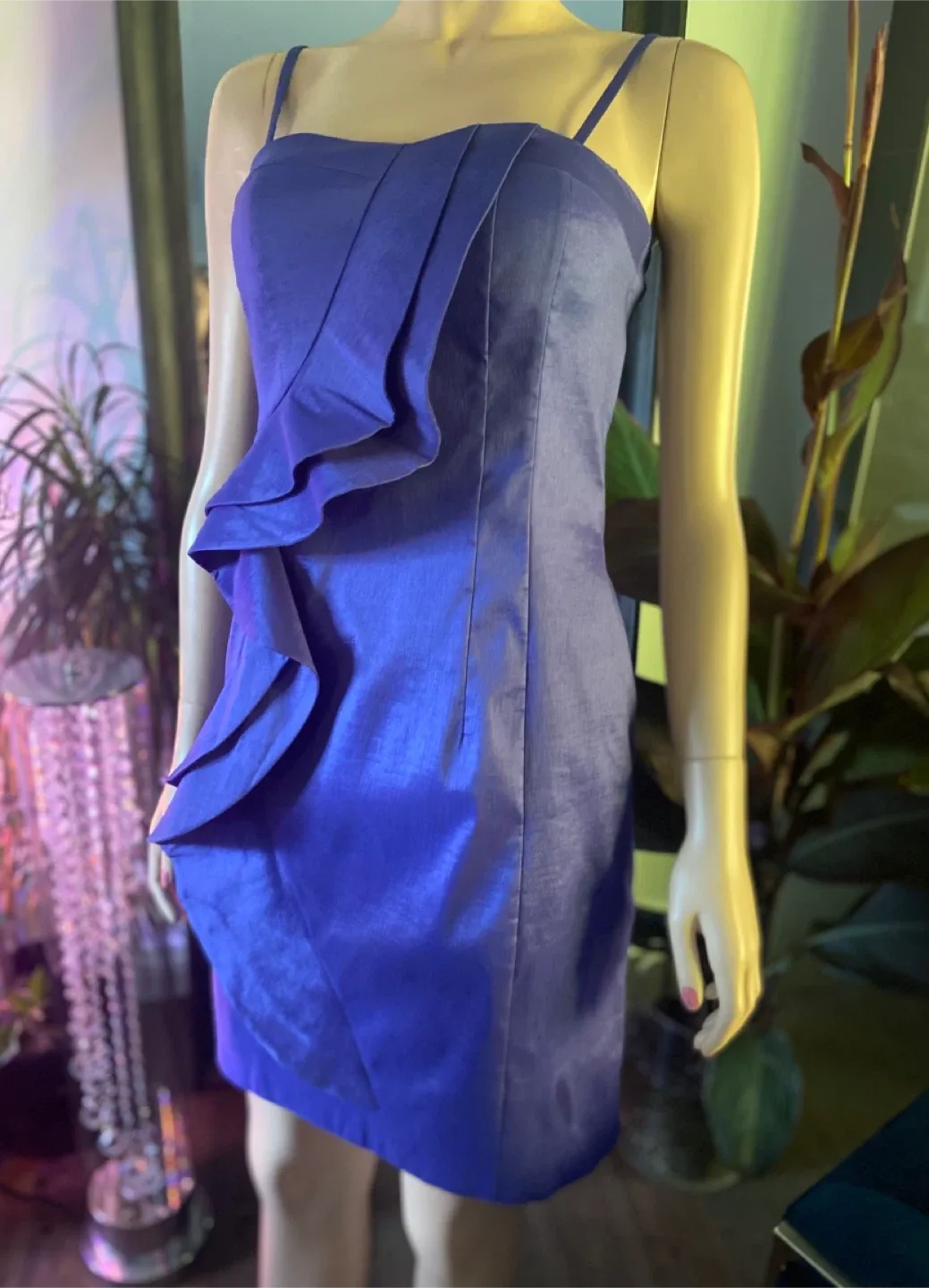 NEW: Jessica Simpson Purple Cocktail Dress Size 12 image indicator(2)