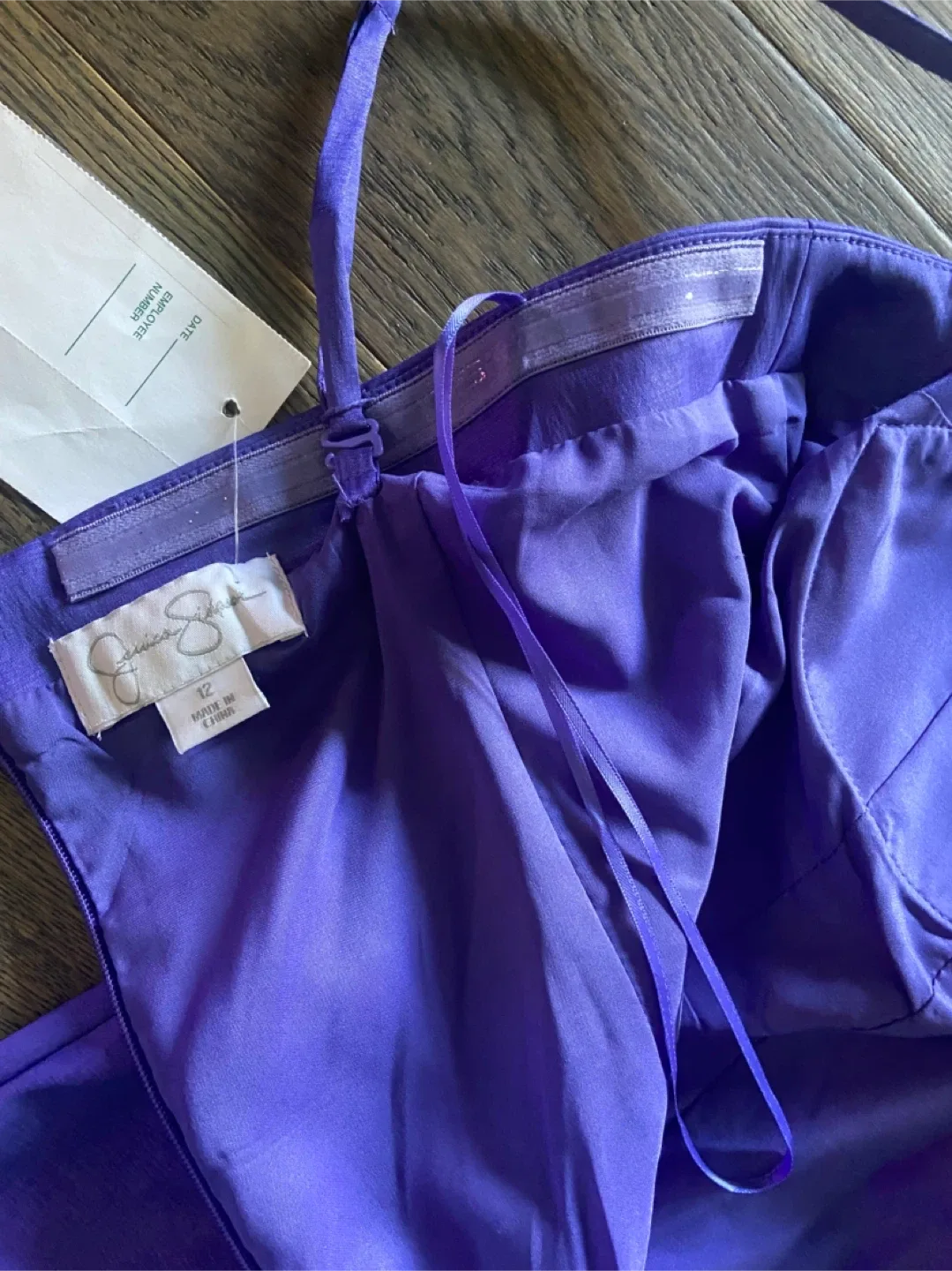 NEW: Jessica Simpson Purple Cocktail Dress Size 12 image indicator(8)