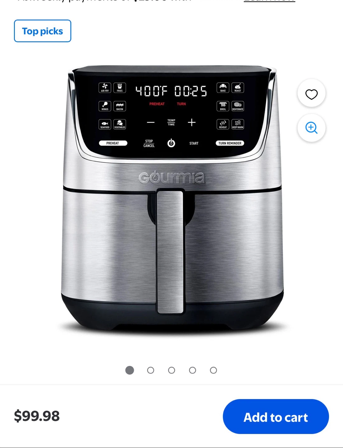 Gourmia Digital Air Fryer - photo 4