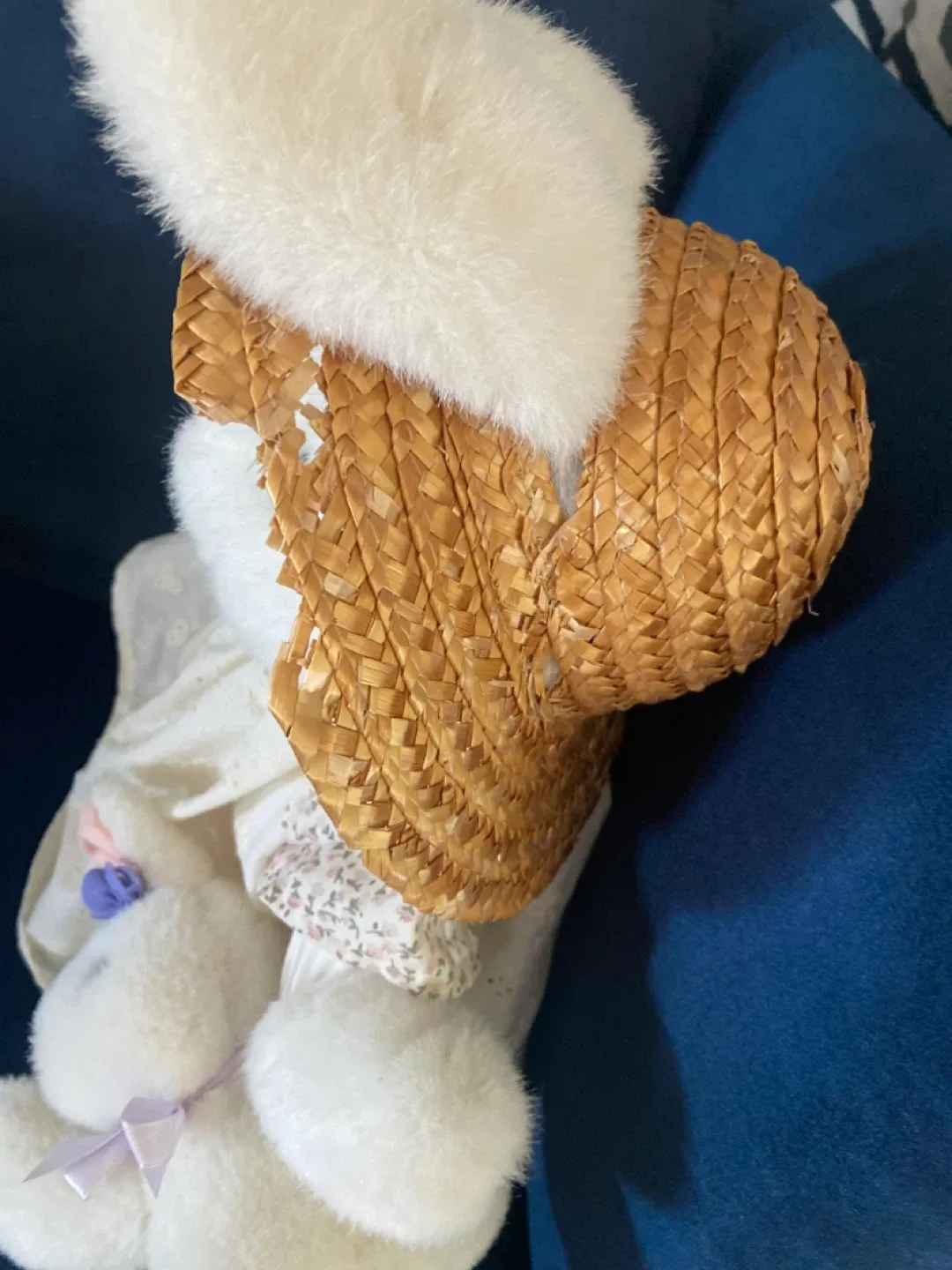 FREE: Vintage “Emma” Bunny Plush Toy with Hat image indicator(6)