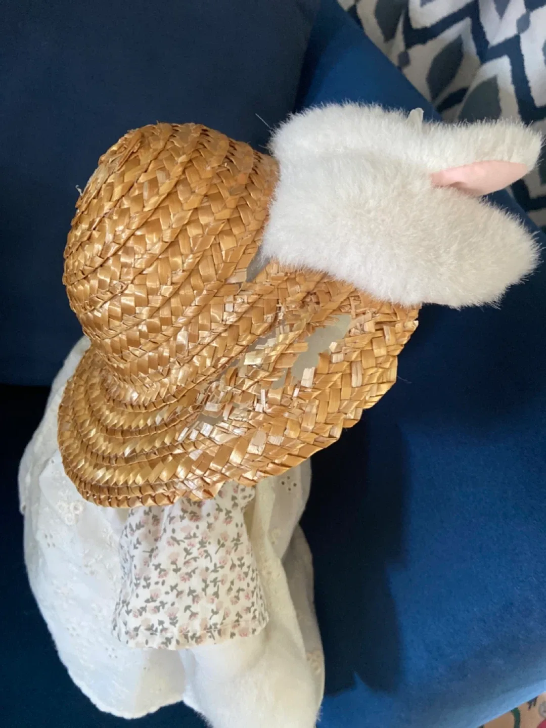 FREE: Vintage “Emma” Bunny Plush Toy with Hat image indicator(5)