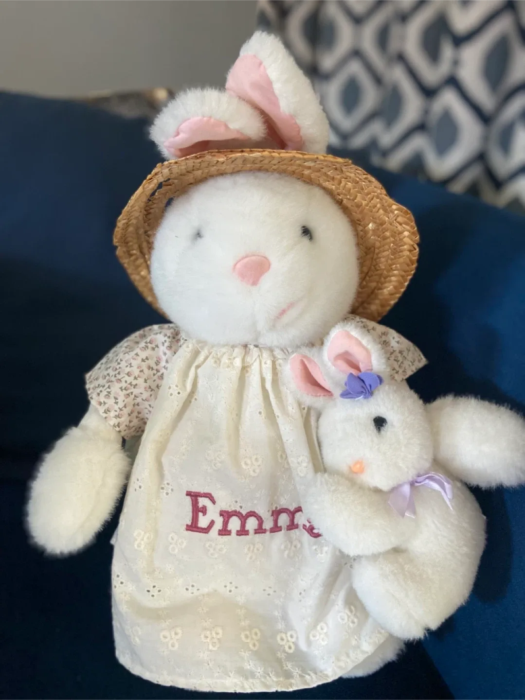 FREE: Vintage “Emma” Bunny Plush Toy with Hat image indicator(2)
