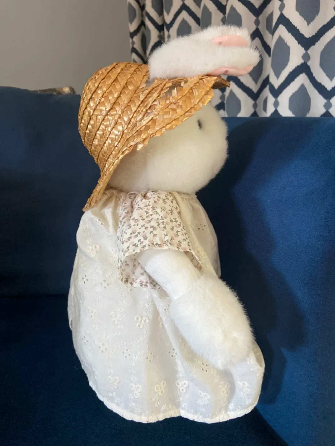 FREE: Vintage “Emma” Bunny Plush Toy with Hat image indicator(3)