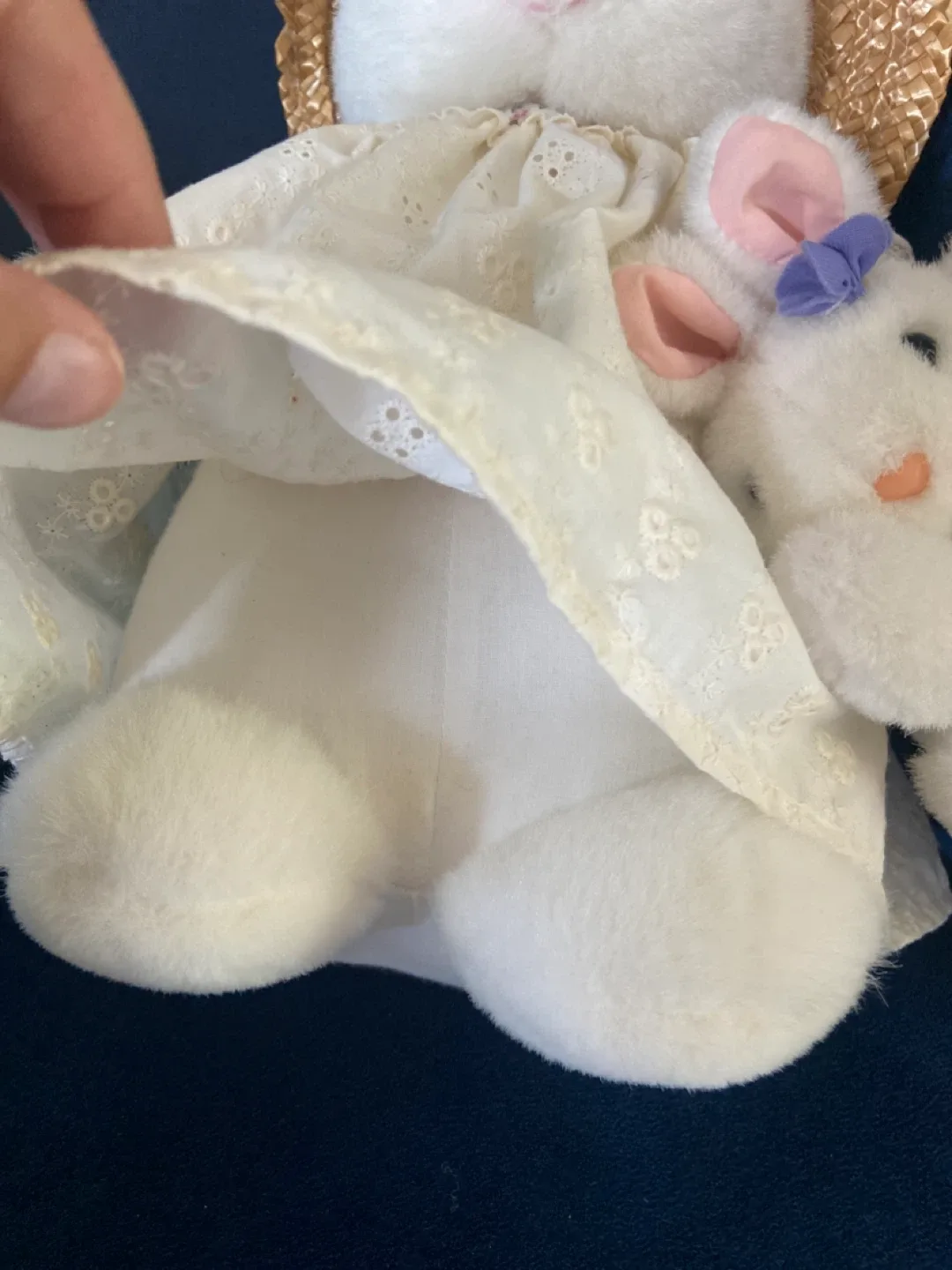 FREE: Vintage “Emma” Bunny Plush Toy with Hat image indicator(10)