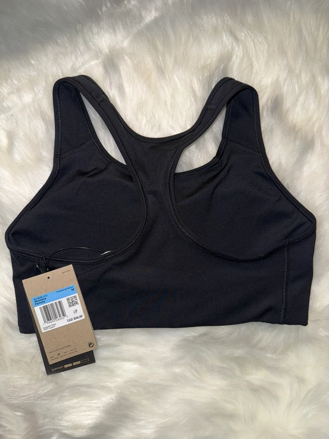 Nike Women's Training Sports Bra - Size M - Black image indicator(2)