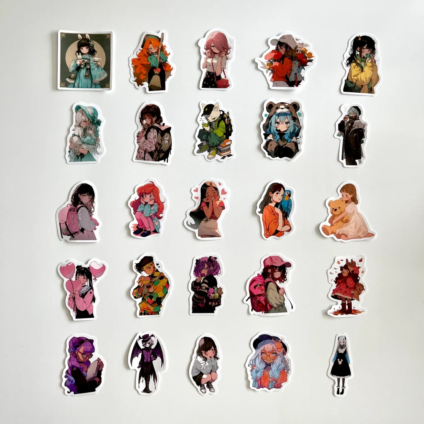 Pack of 50 Anime Style Character Stickers image indicator(9)