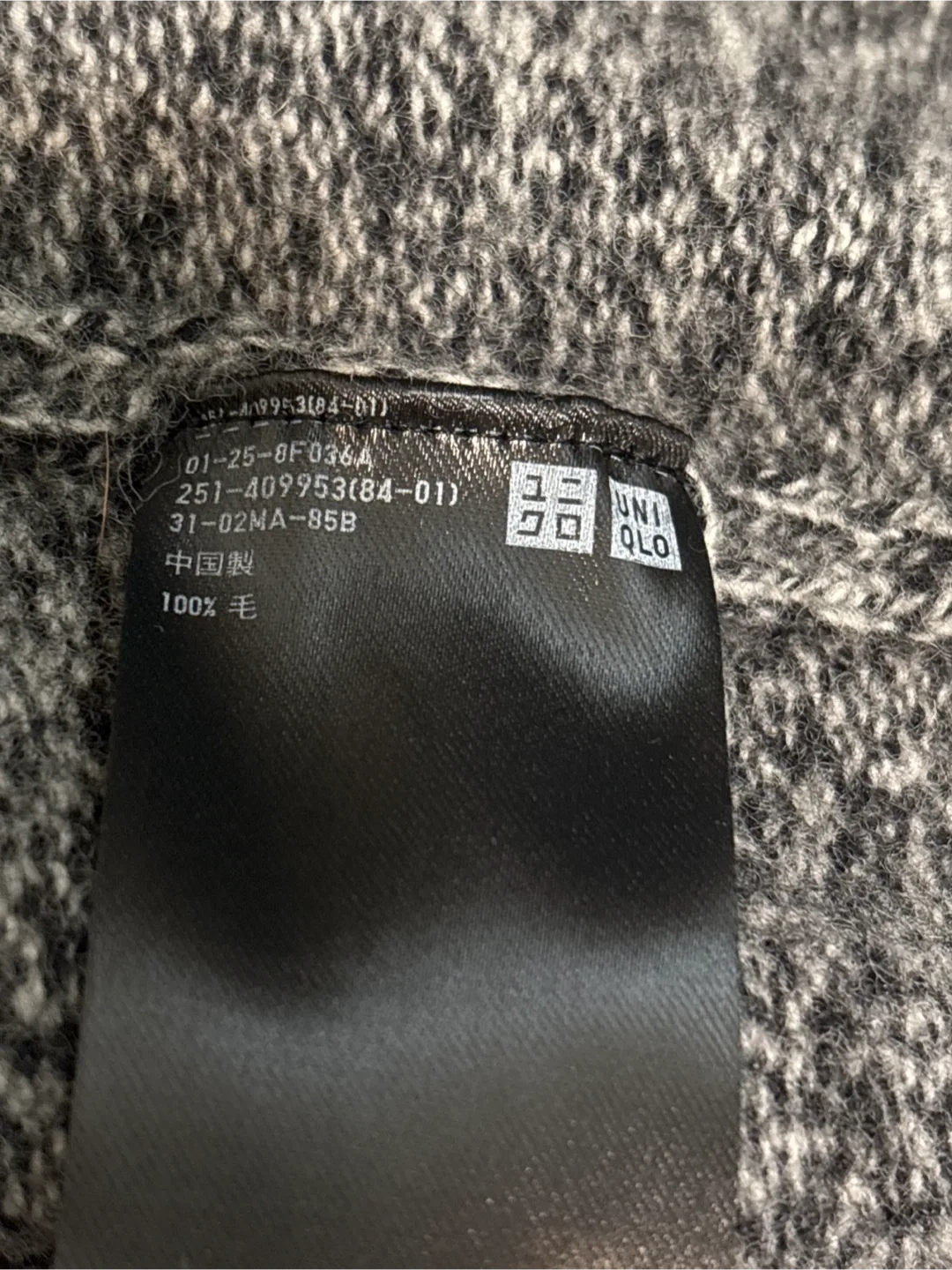 Uniqlo Grey Wool Blend Sweater - Size S image indicator(4)