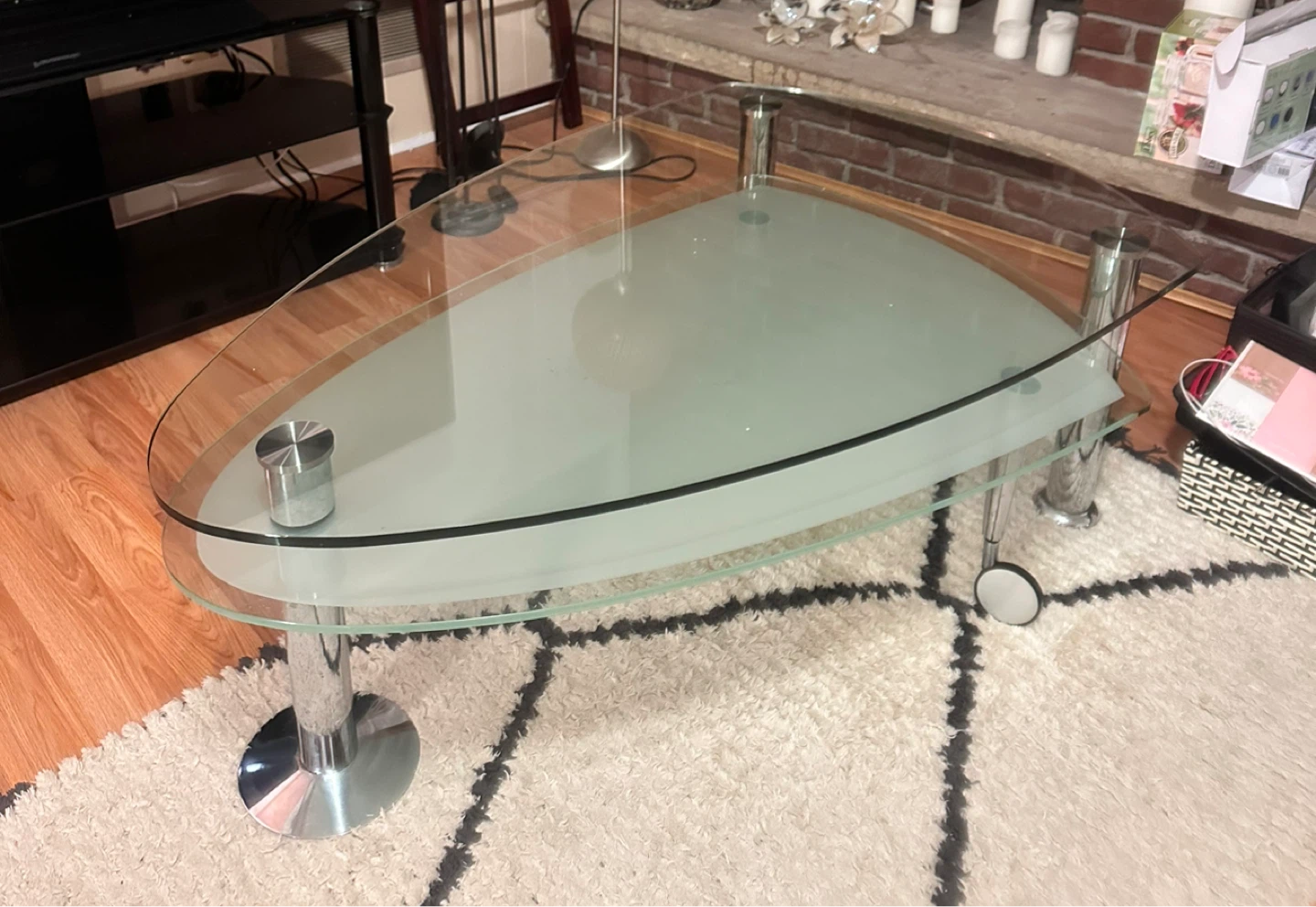Glass Top Coffee Table - photo 2