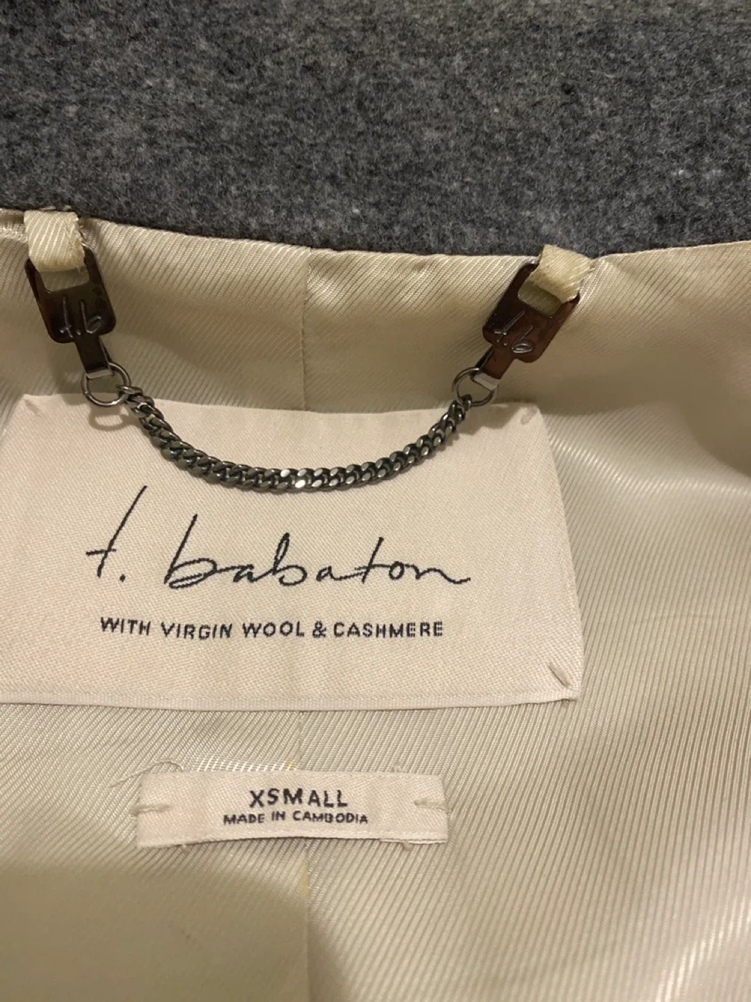 Aritzia T. Babaton Wool & Cashmere Coat XS image indicator(5)