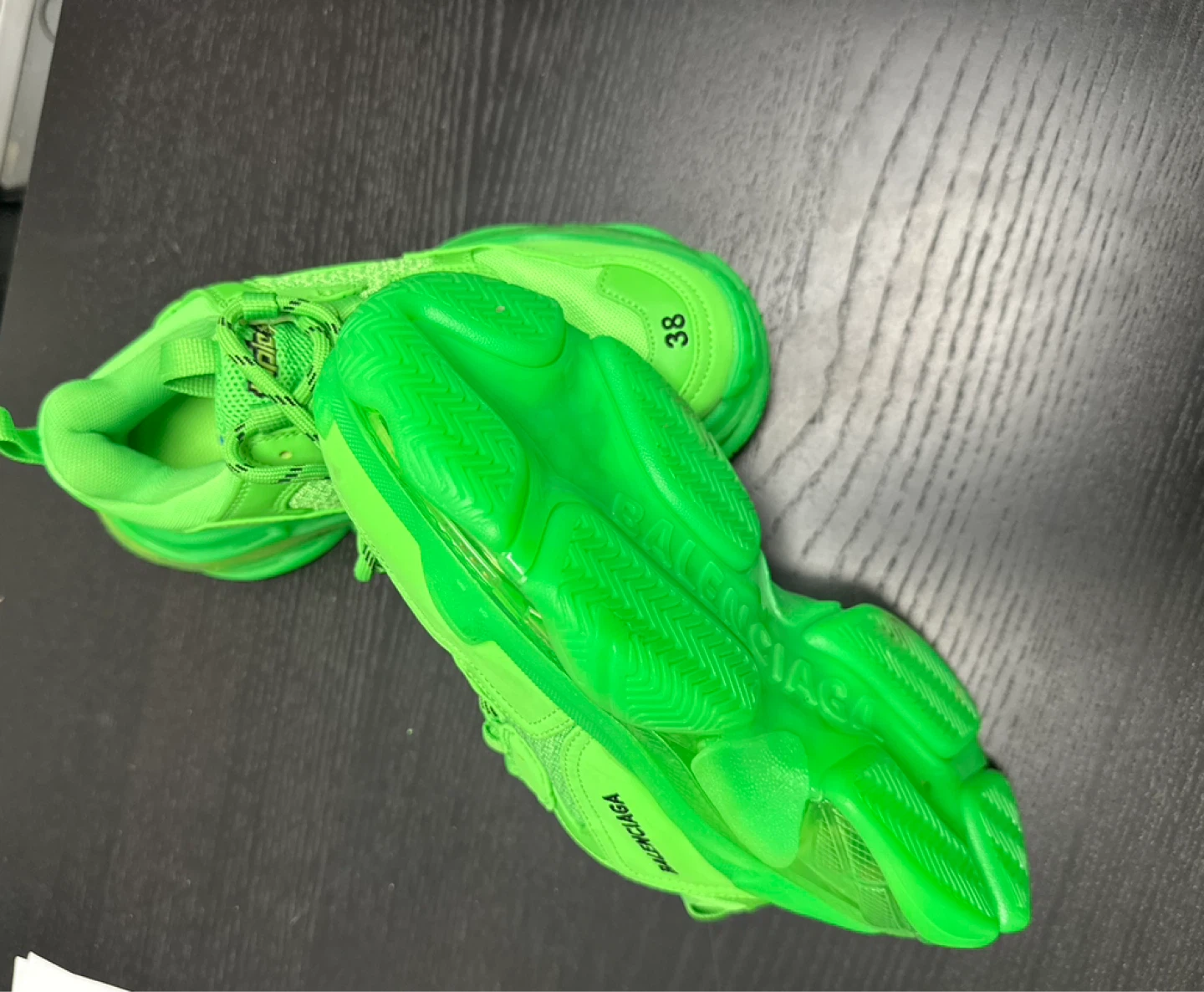 Balenciaga Triple S Neon Green Size 38 - photo 2