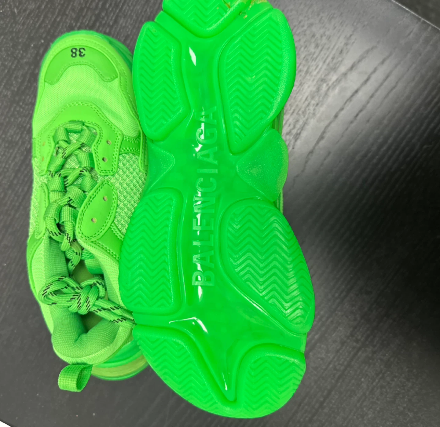 Balenciaga Triple S Neon Green Size 38 - photo 3