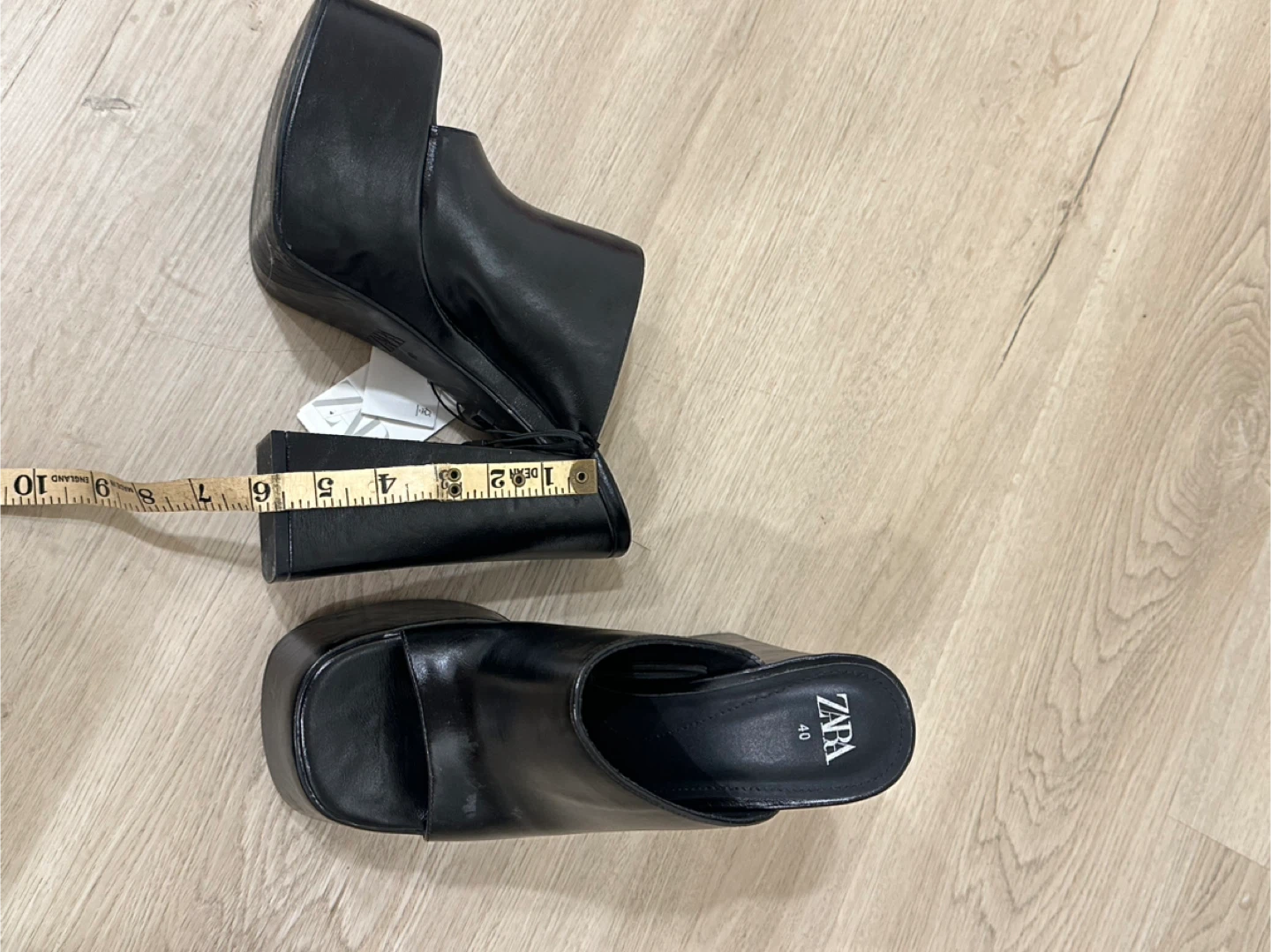 Zara Black Platform Mules - photo 3
