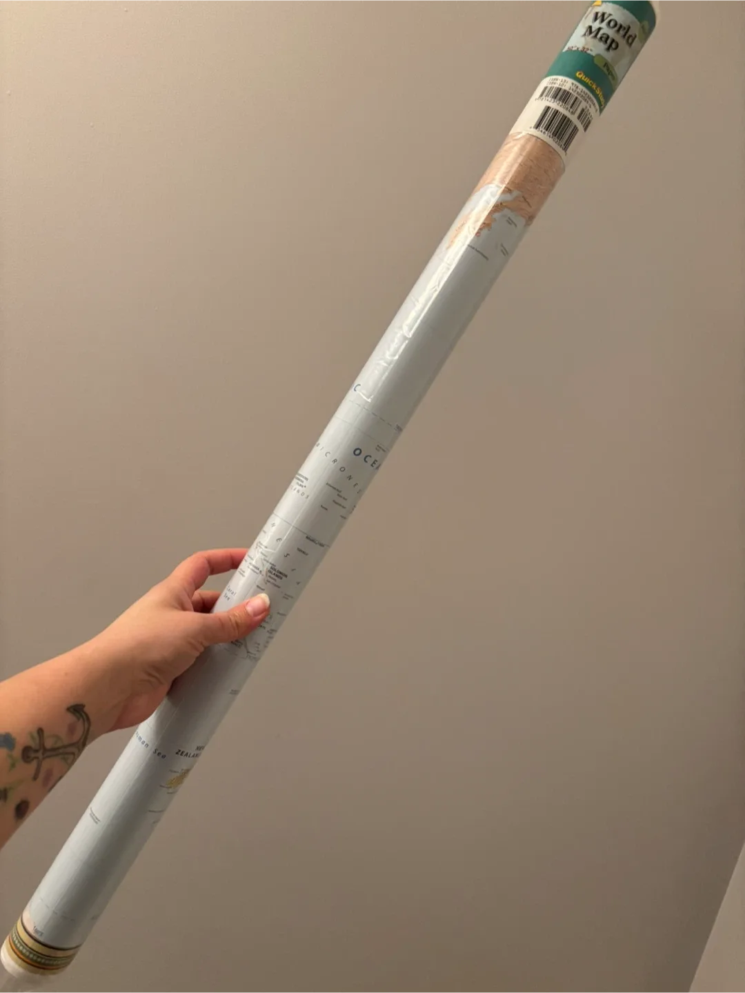 QuickStudy World Map 50" x 32" image indicator(2)