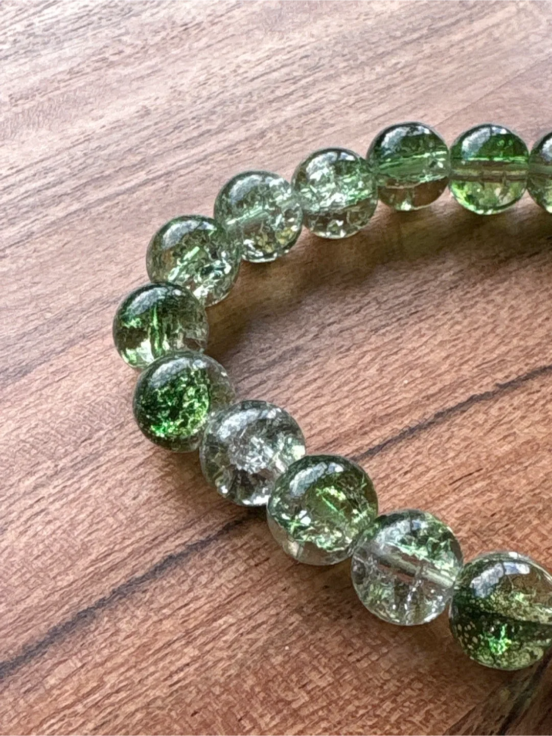 Green Crystal Beaded Bracelet image indicator(2)
