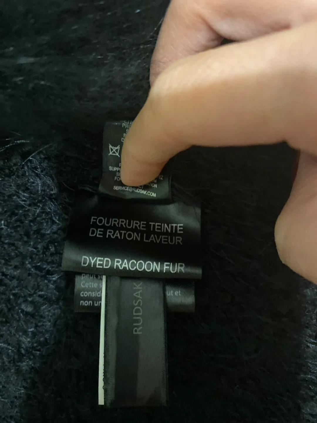 Rudsak Black Fur Vest - Size XS/S image indicator(5)