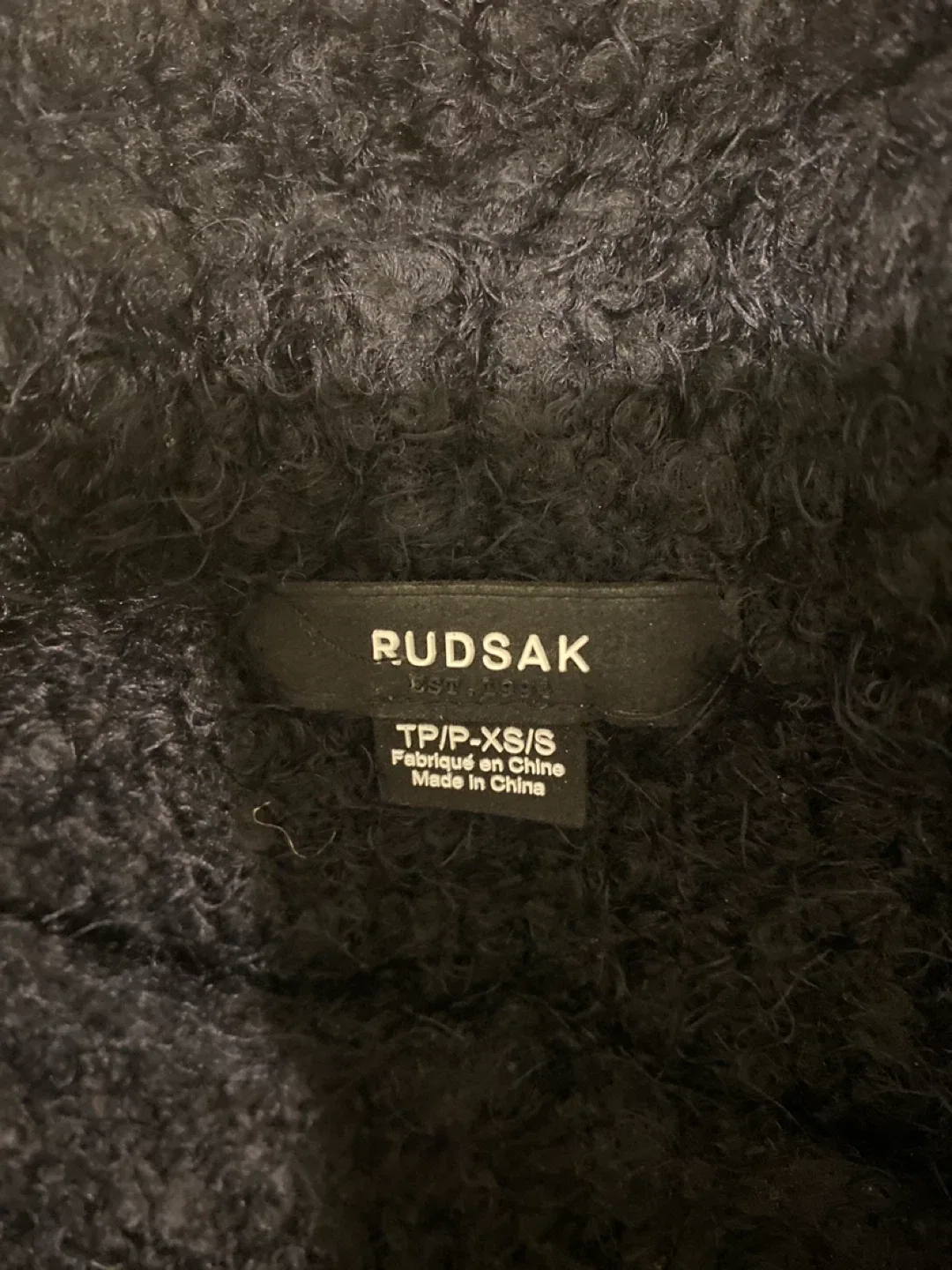 Rudsak Black Fur Vest - Size XS/S image indicator(4)