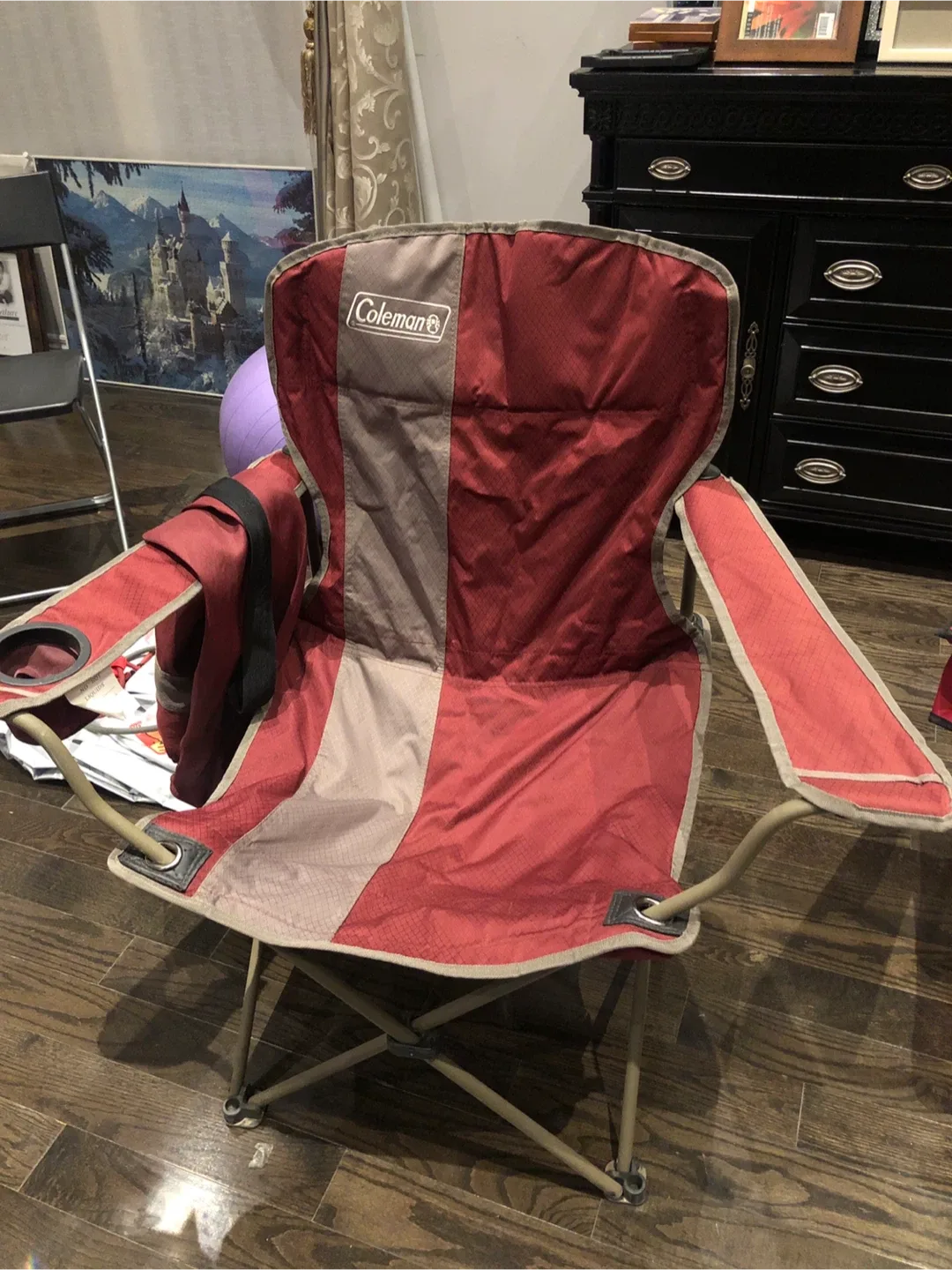 Coleman Portable Camping Chair - Red image indicator(3)