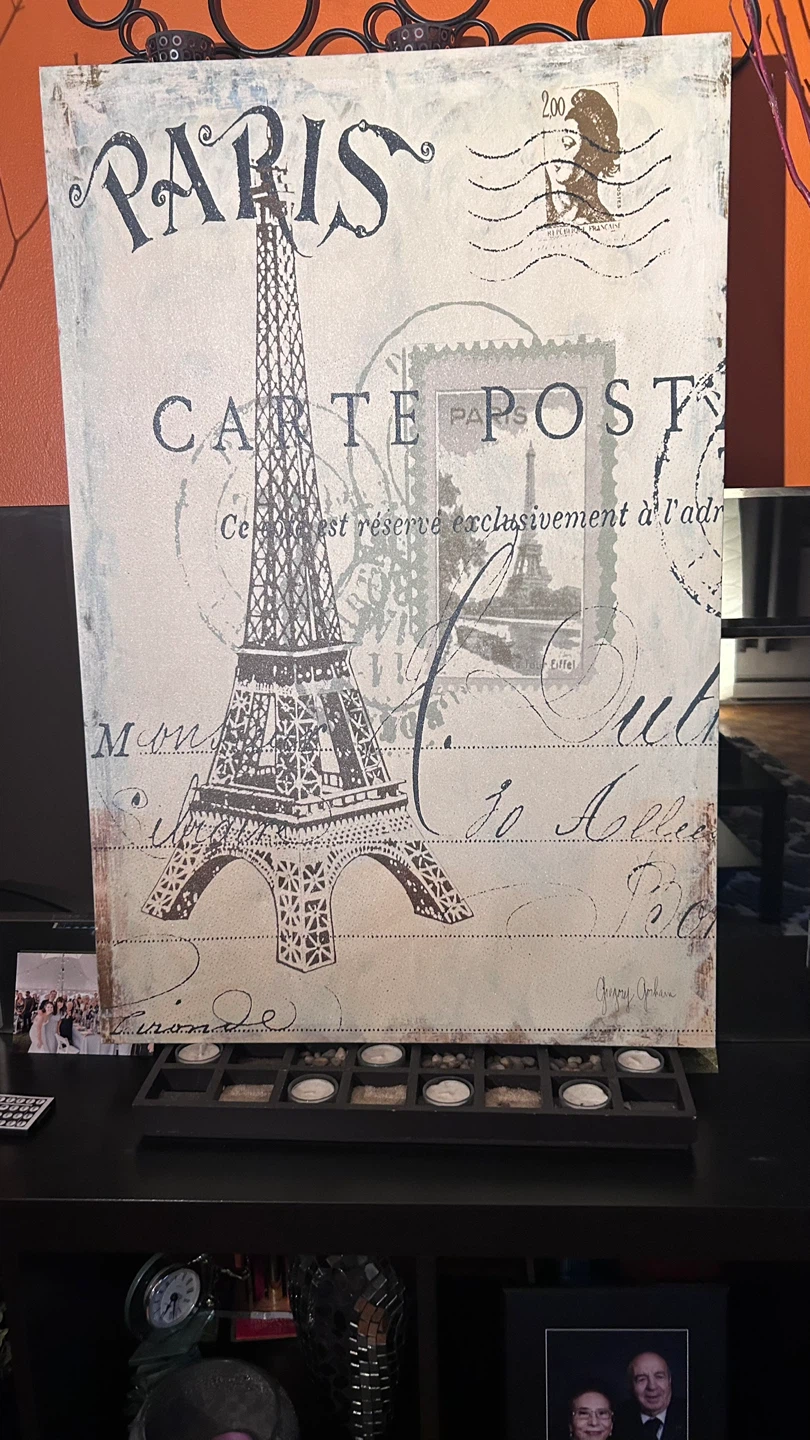 Paris Eiffel Tower Canvas Wall Art