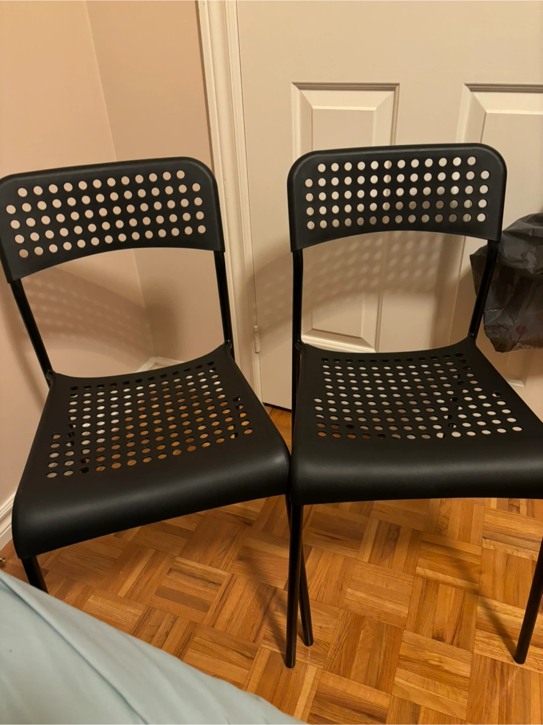 2 IKEA Black SANDSBERG Chairs