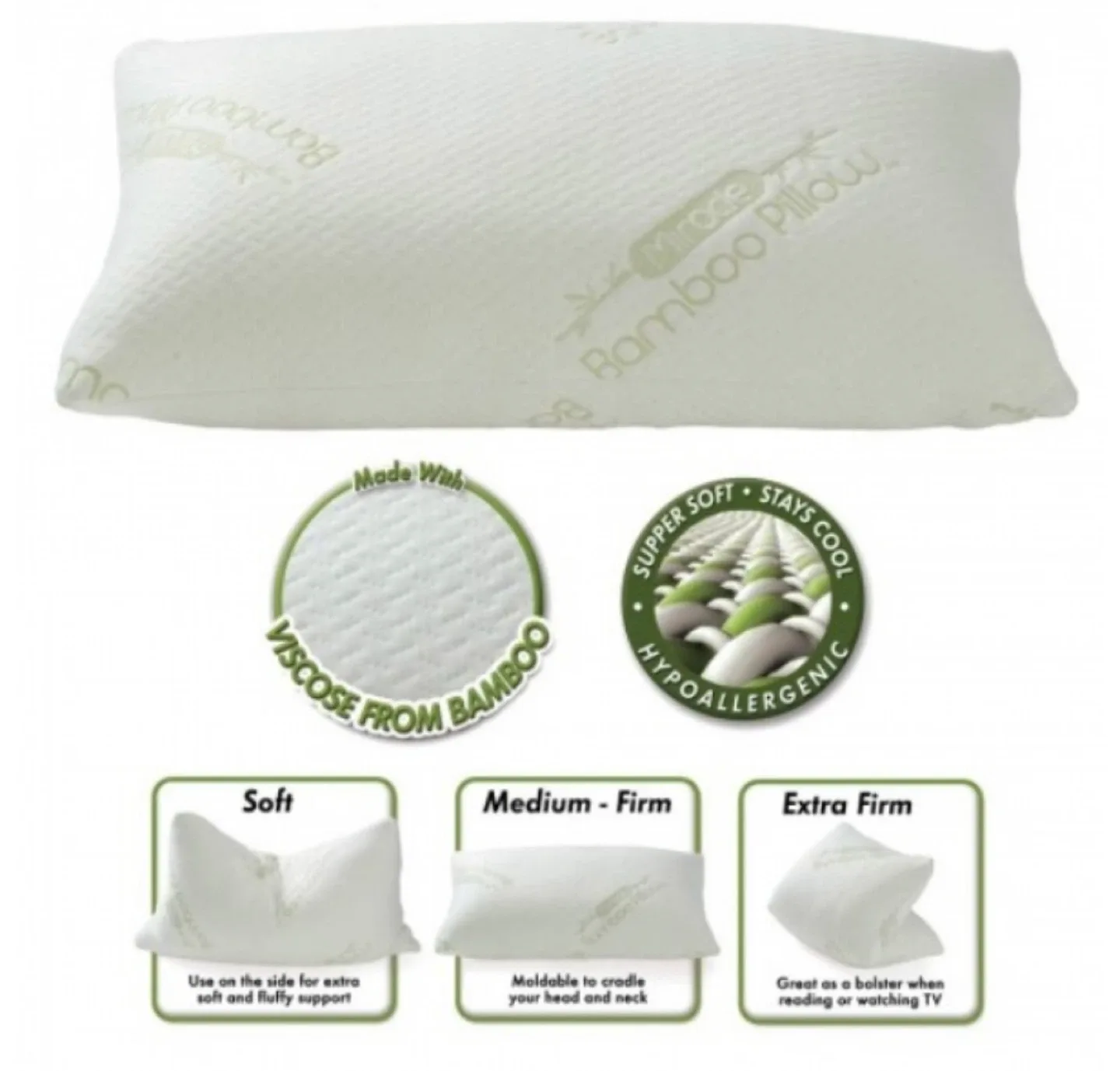 Miracle Bamboo Pillow Deluxe King 20" x 36" image indicator(8)