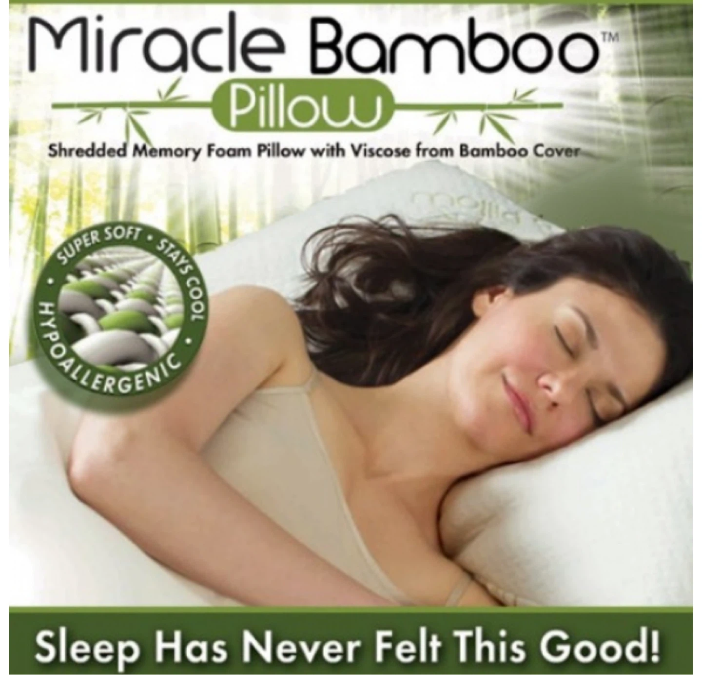 Miracle Bamboo Pillow Deluxe King 20" x 36" - photo 2
