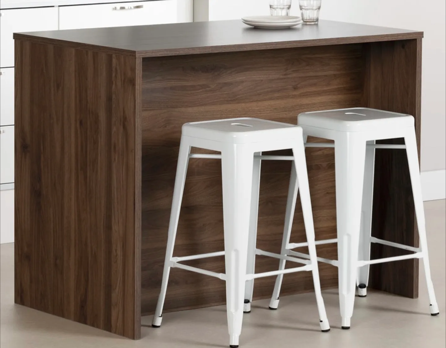 South Shore Myro Kitchen Island - Brown/White image indicator(3)