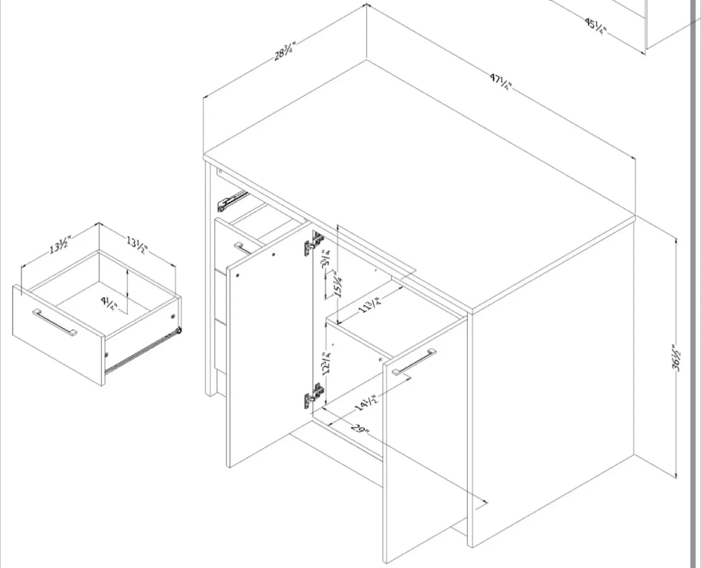 South Shore Myro Kitchen Island - Brown/White image indicator(5)