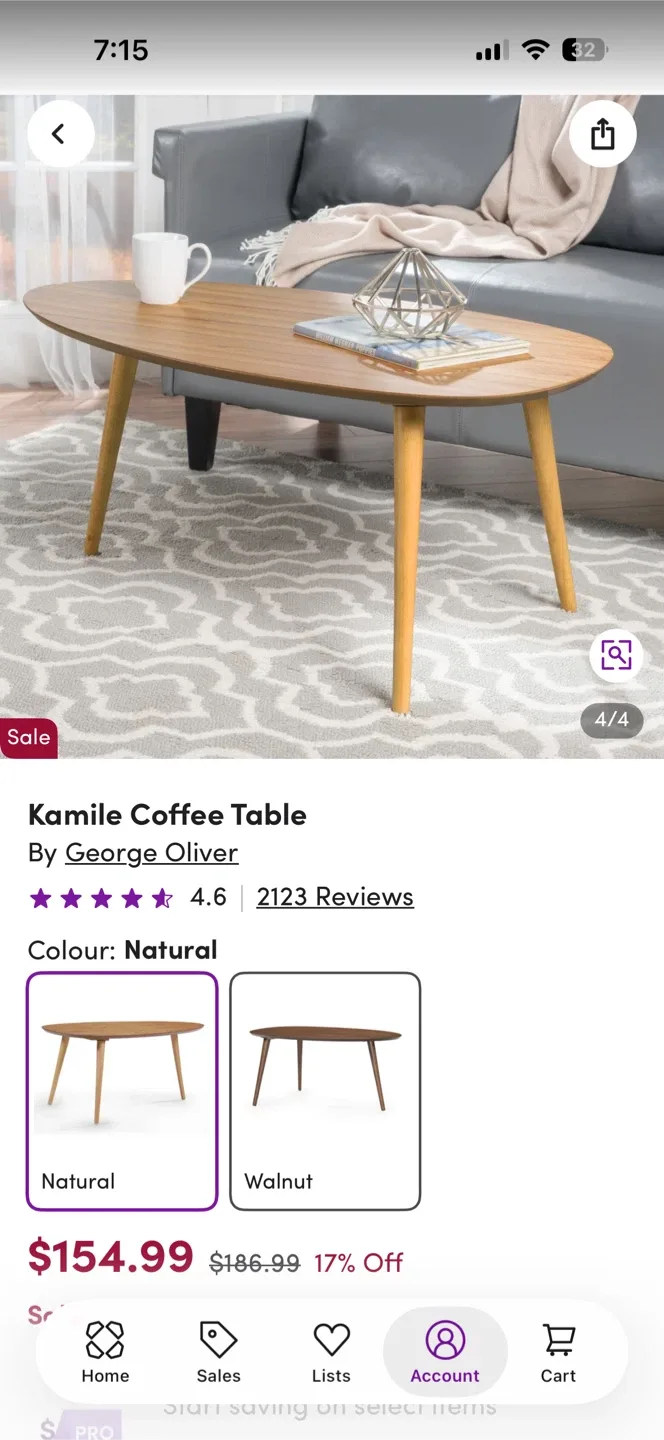 Kamile Coffee Table (Wayfair) image indicator(2)