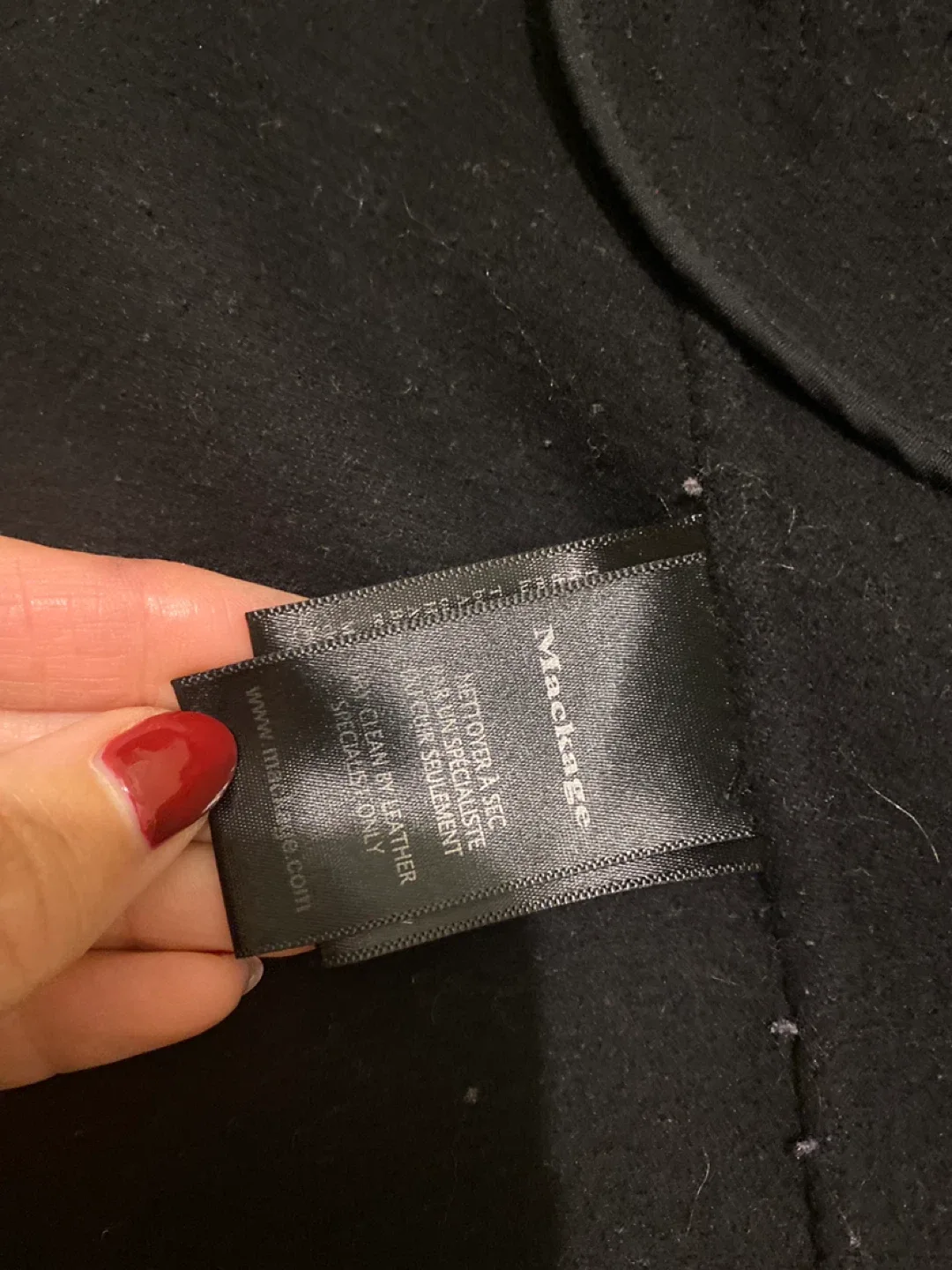 Mackage Black Wool Coat - Size XS image indicator(5)