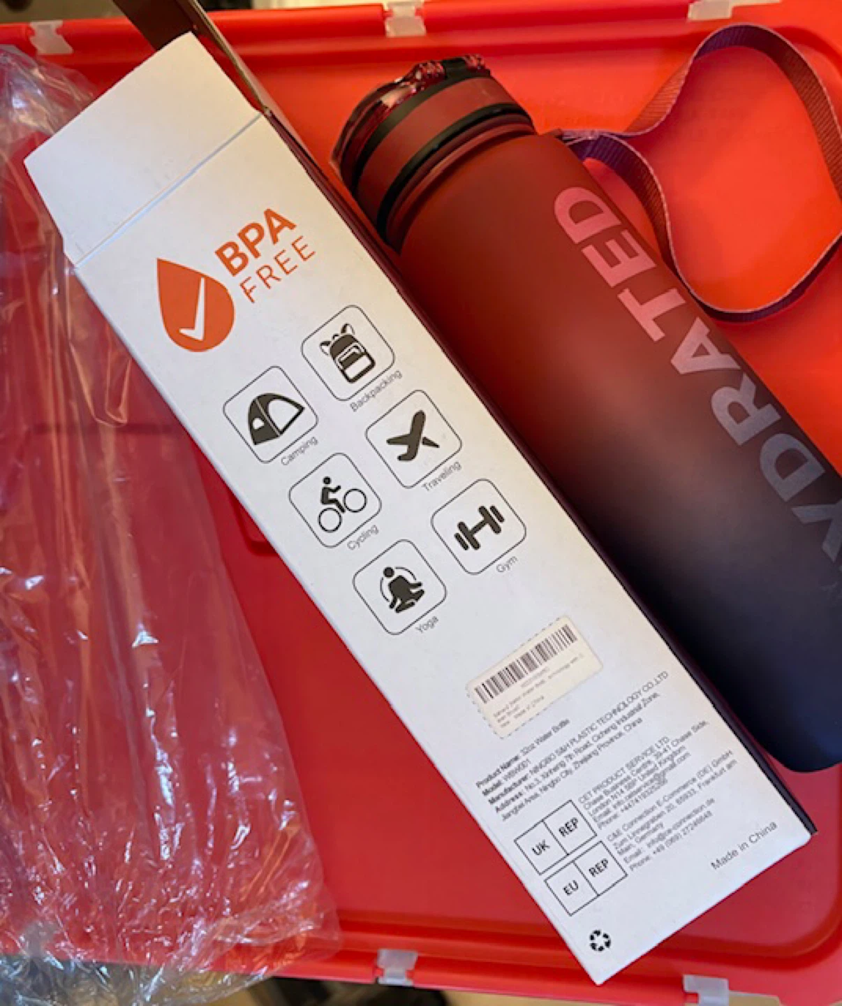 🤩Stay Hydrated 32oz Water Bottle - New in Box! - photo 2
