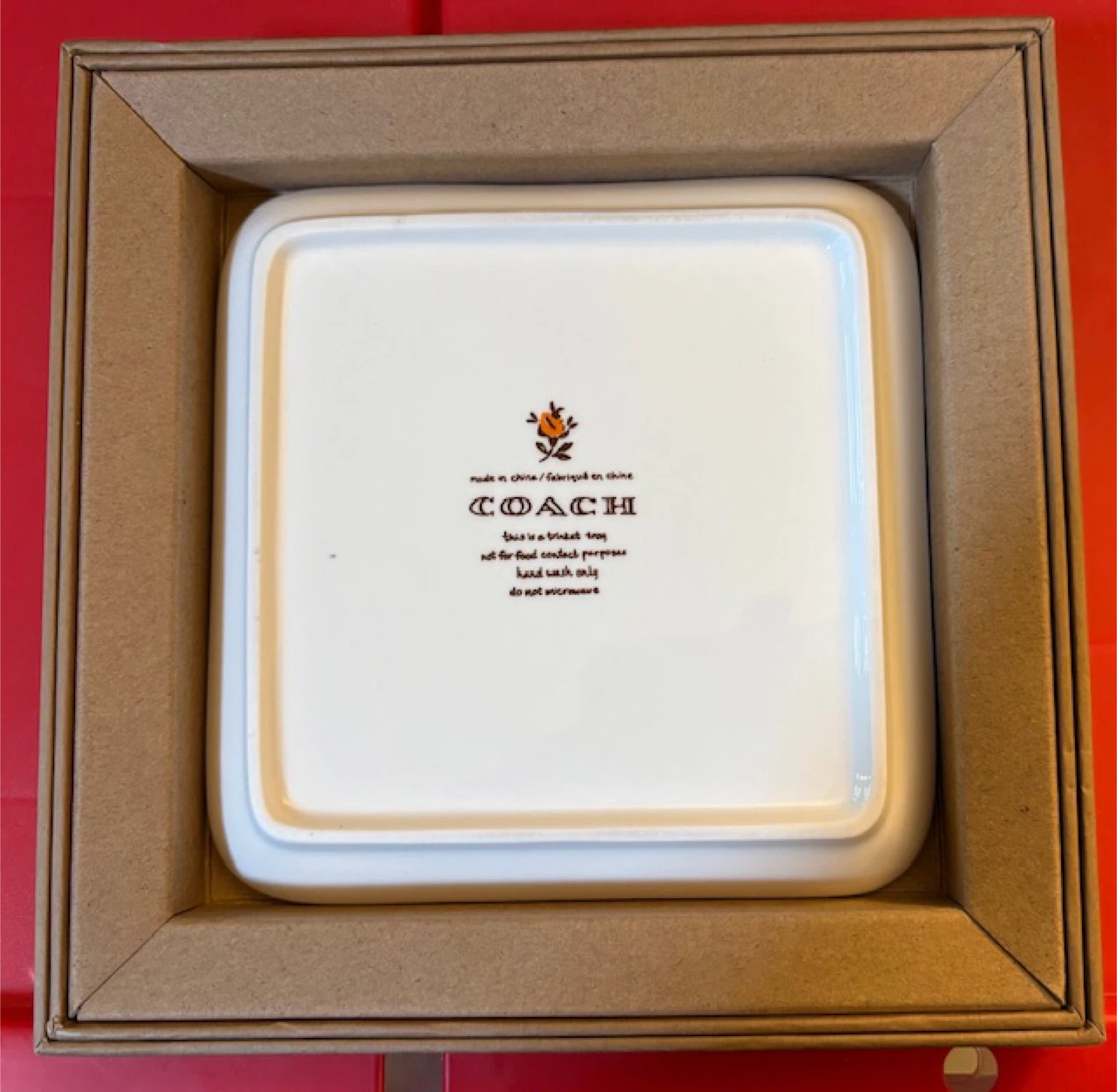 🤩Coach Trinket Tray with Floral Design - photo 3