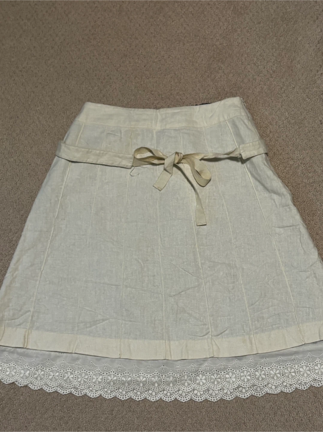 Olive de Olive Skirt -  with detachable lining and ribbon